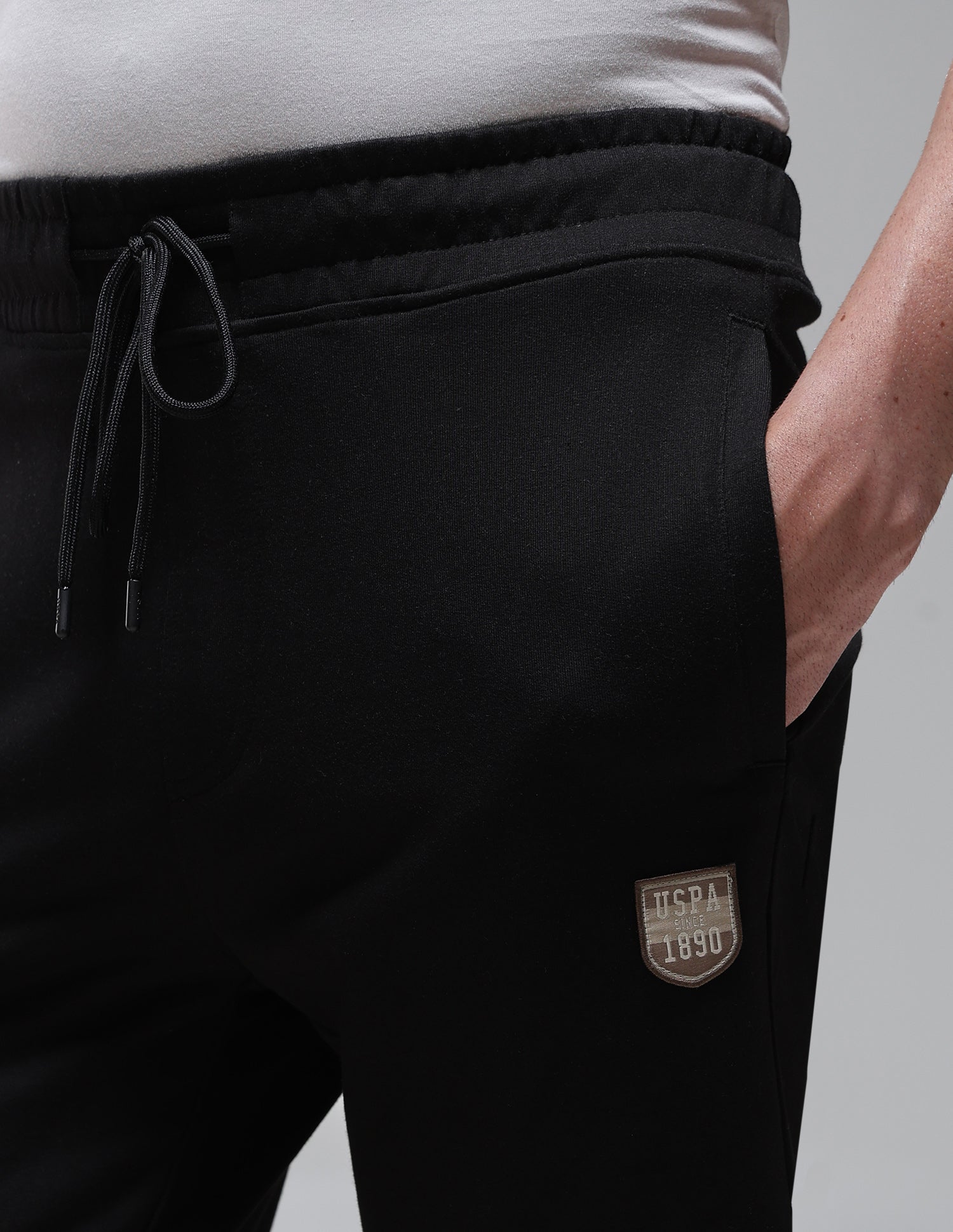 Cotton Rich OES11 Lounge Shorts Black - U.S. Polo Assn. India | Large