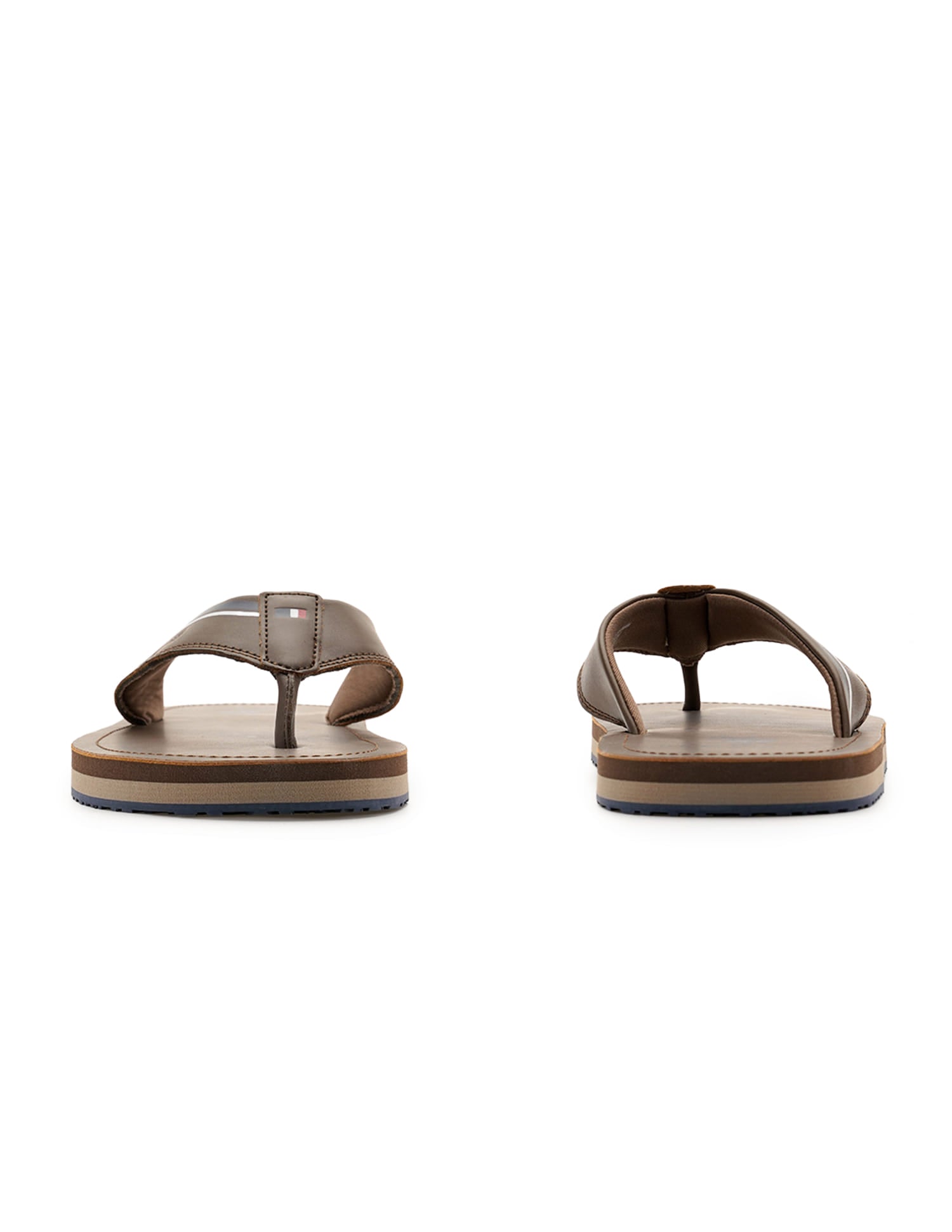 Nesta 3.0 Striped Flip Flops Brown - U.S. Polo Assn. India | Large