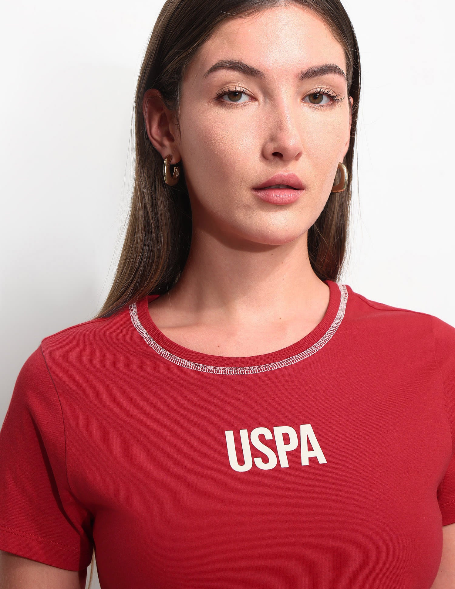Regular Fit Brand Printed T-Shirt Red - U.S. Polo Assn. India | Large