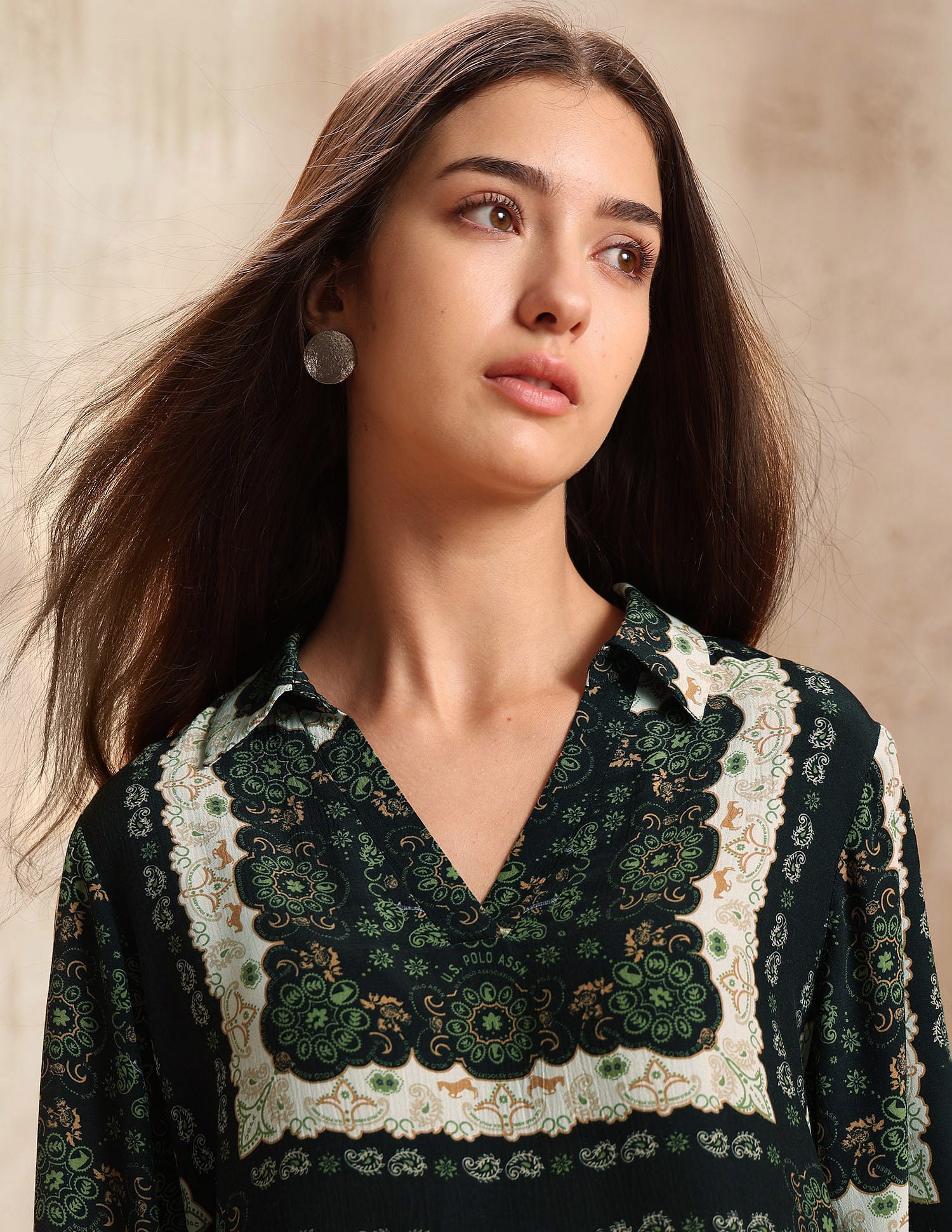 Abstract Printed Top Multi-colour - U.S. POLO ASSN. | Large