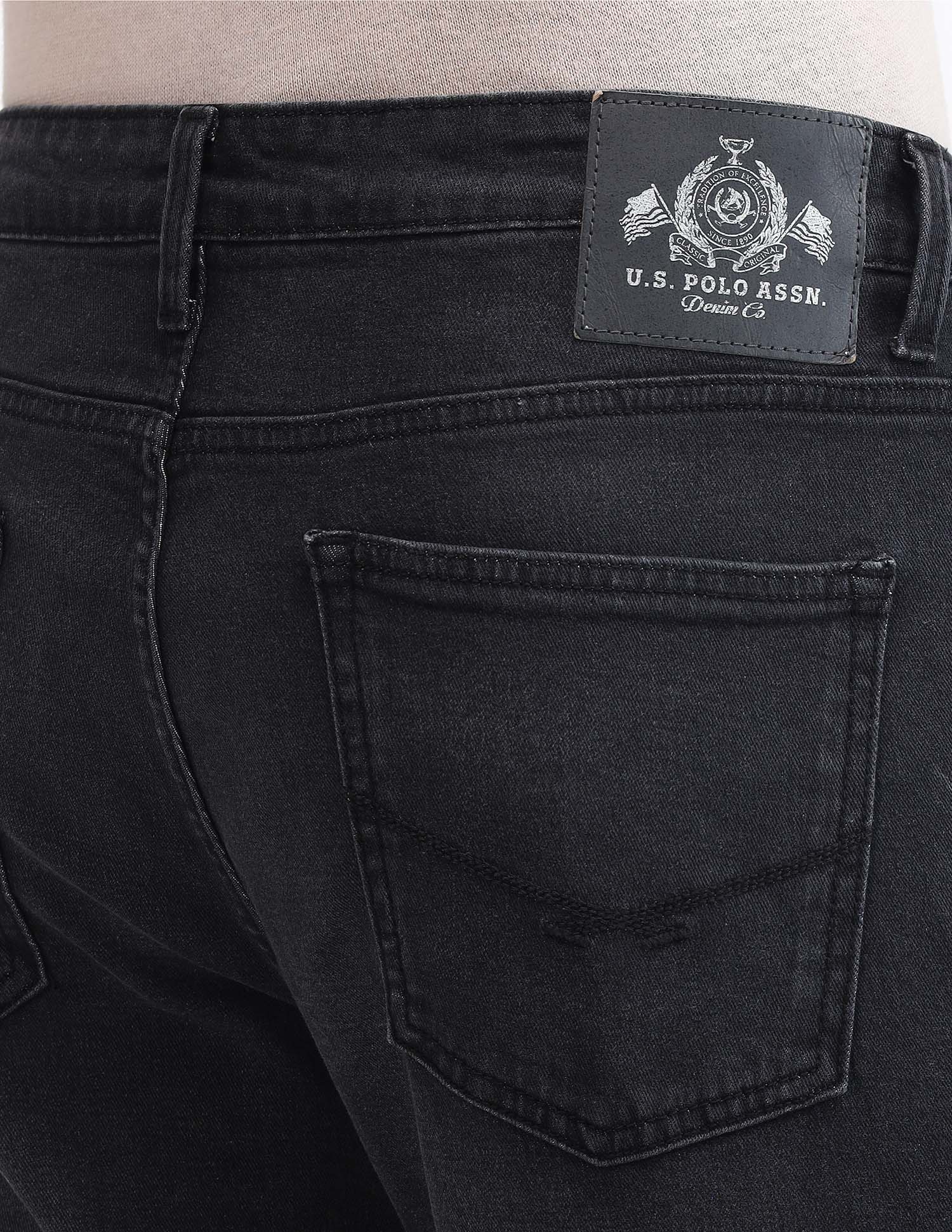 Henry Tapered Fit Cropped Grey Jeans Black - U.S. Polo Assn. India | Large