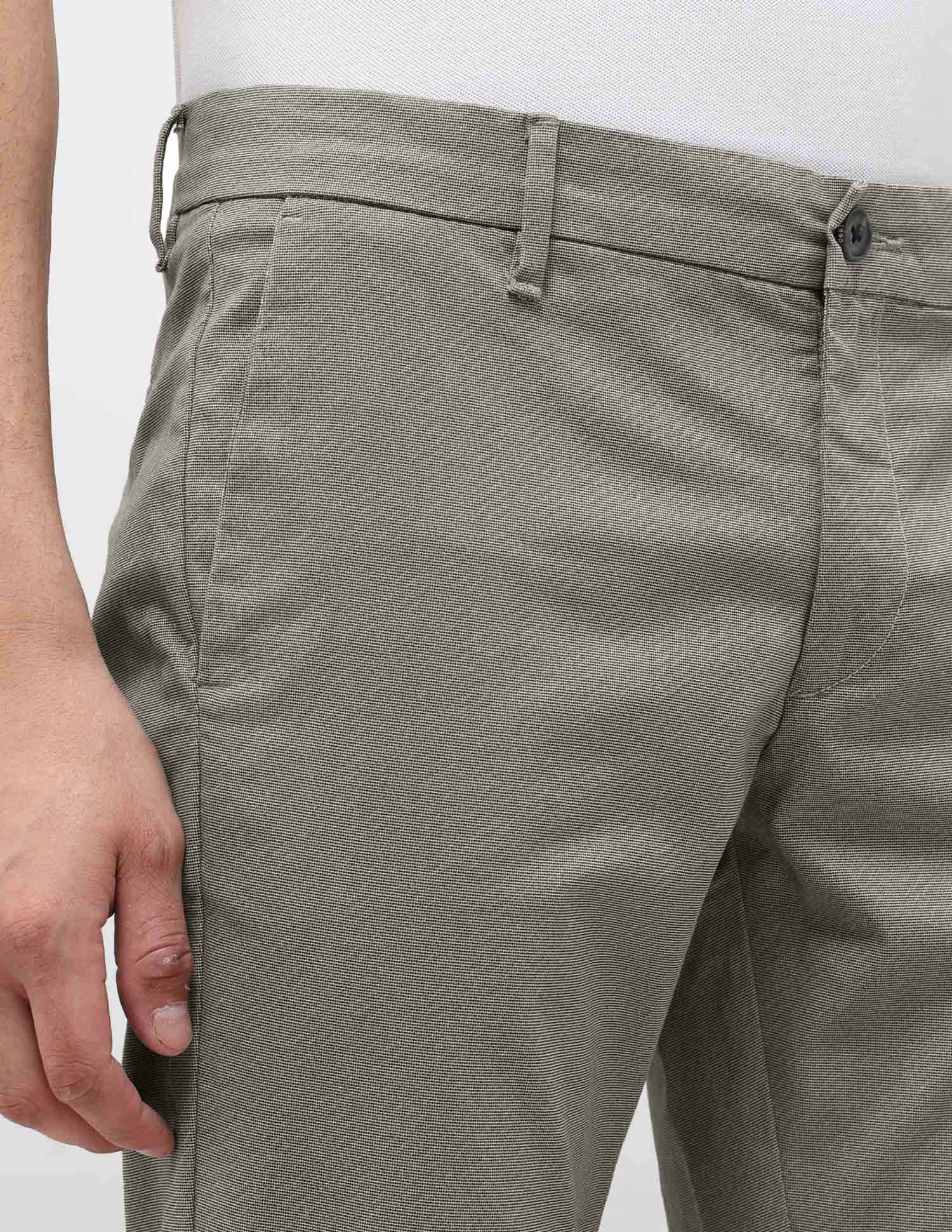 Textured Slim Fit Trousers Dark Grey - U.S. POLO ASSN. | Large