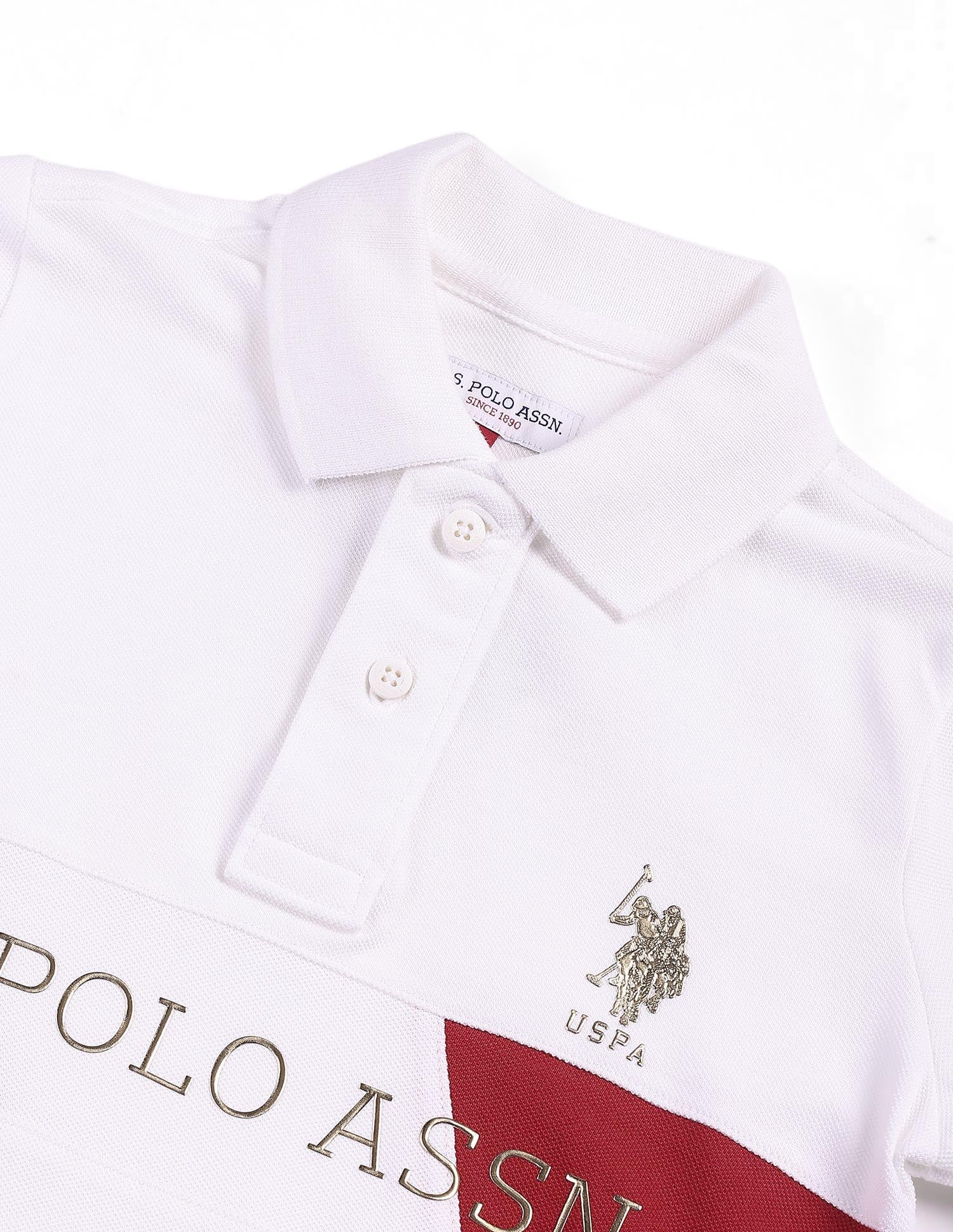 Boys Regular Fit Polo Shirt White - U.S. POLO ASSN. | Large