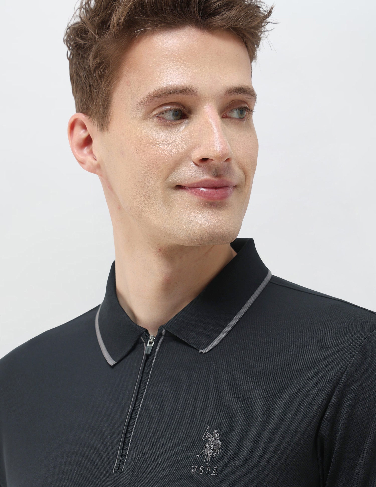Black & Gold Slim Fit Polo Shirt Black - U.S. Polo Assn. India | Large