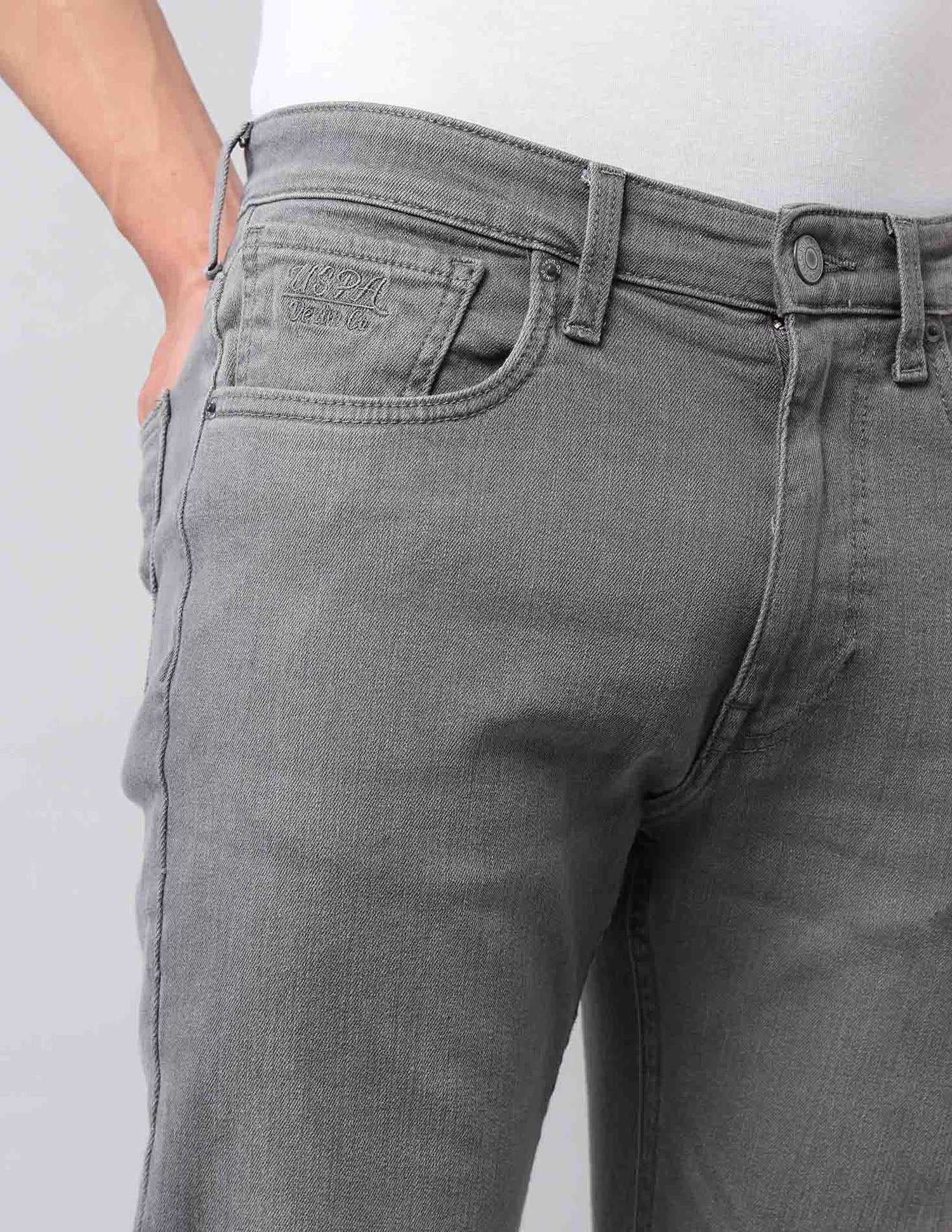 Connor Bootcut Grey Jeans Light Grey - U.S. Polo Assn. India | Large