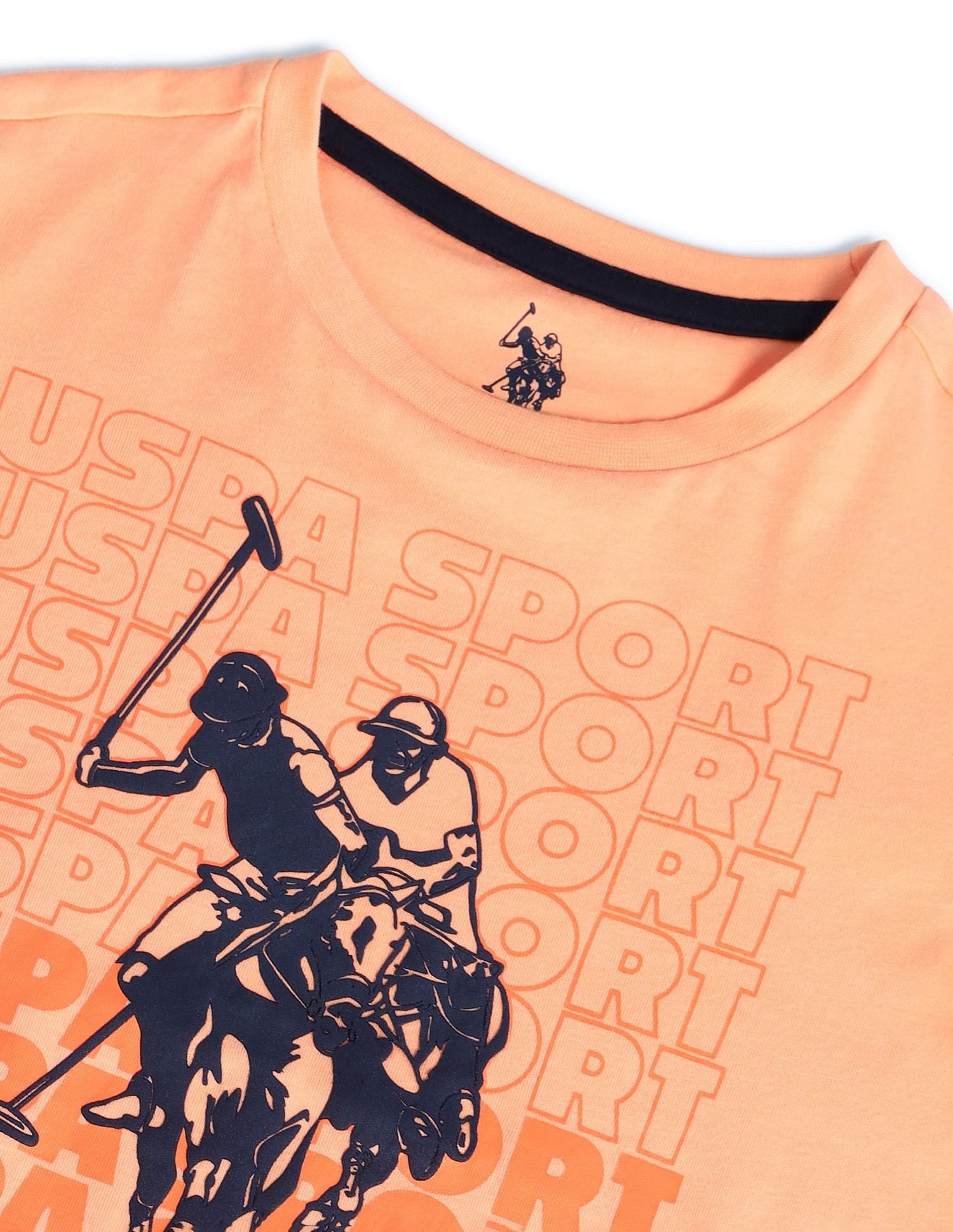 Boys Brand Printed T-Shirt Coral - U.S. POLO ASSN. | Large