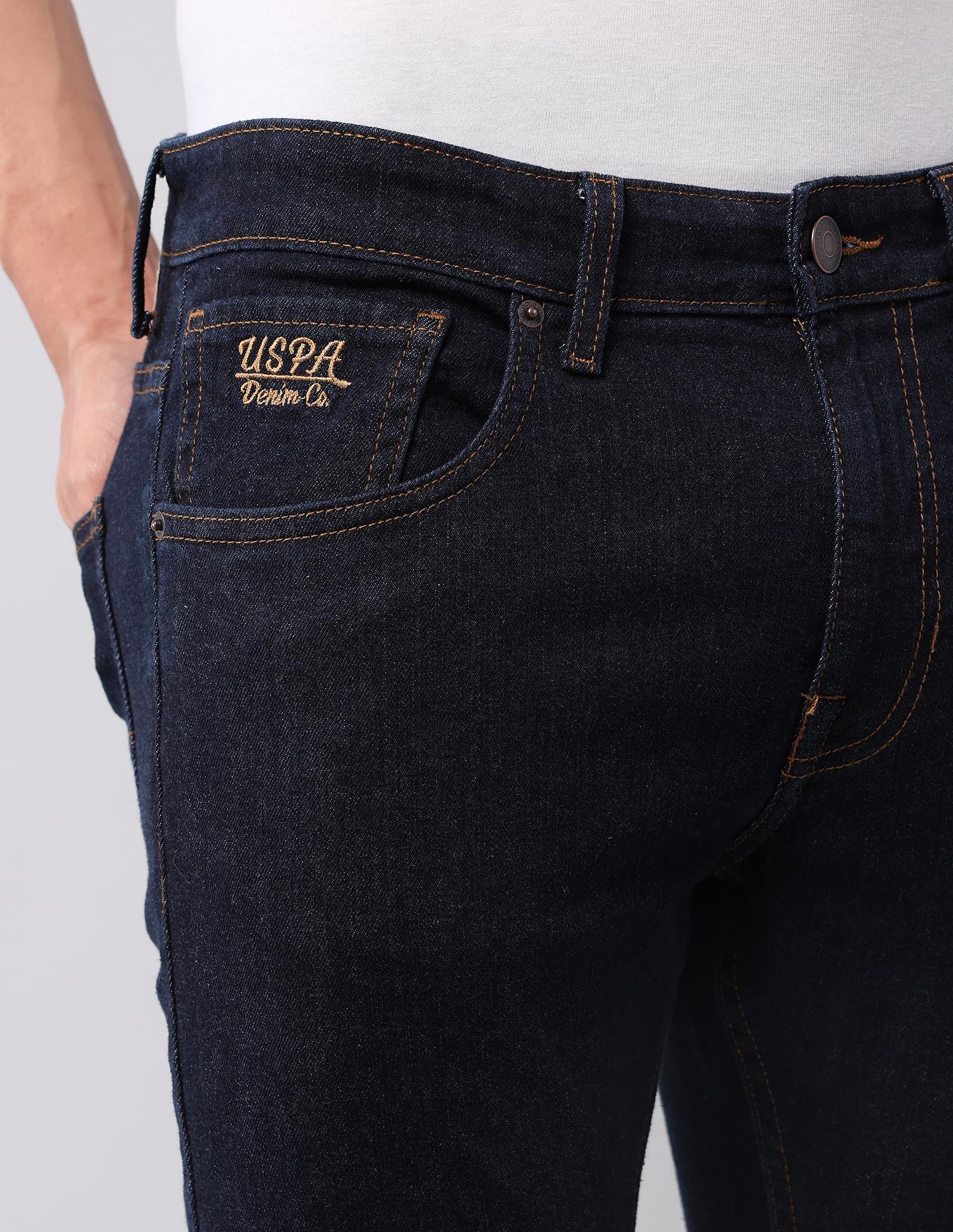 Henry Tapered Fit Blue Jeans Dark Blue - U.S. POLO ASSN. | Large