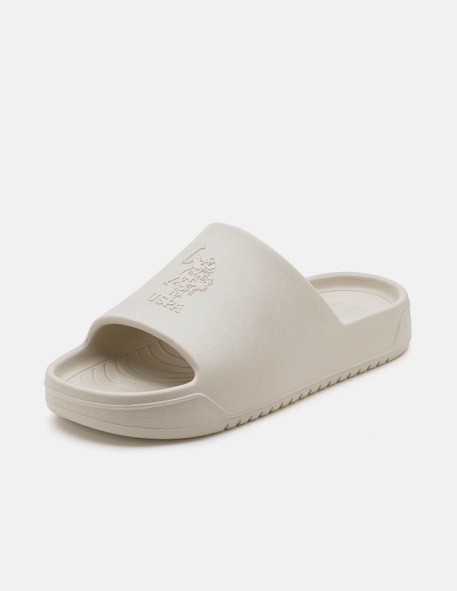 Men Palmer Open Toe Slippers Cream - U.S. Polo Assn. India | Large