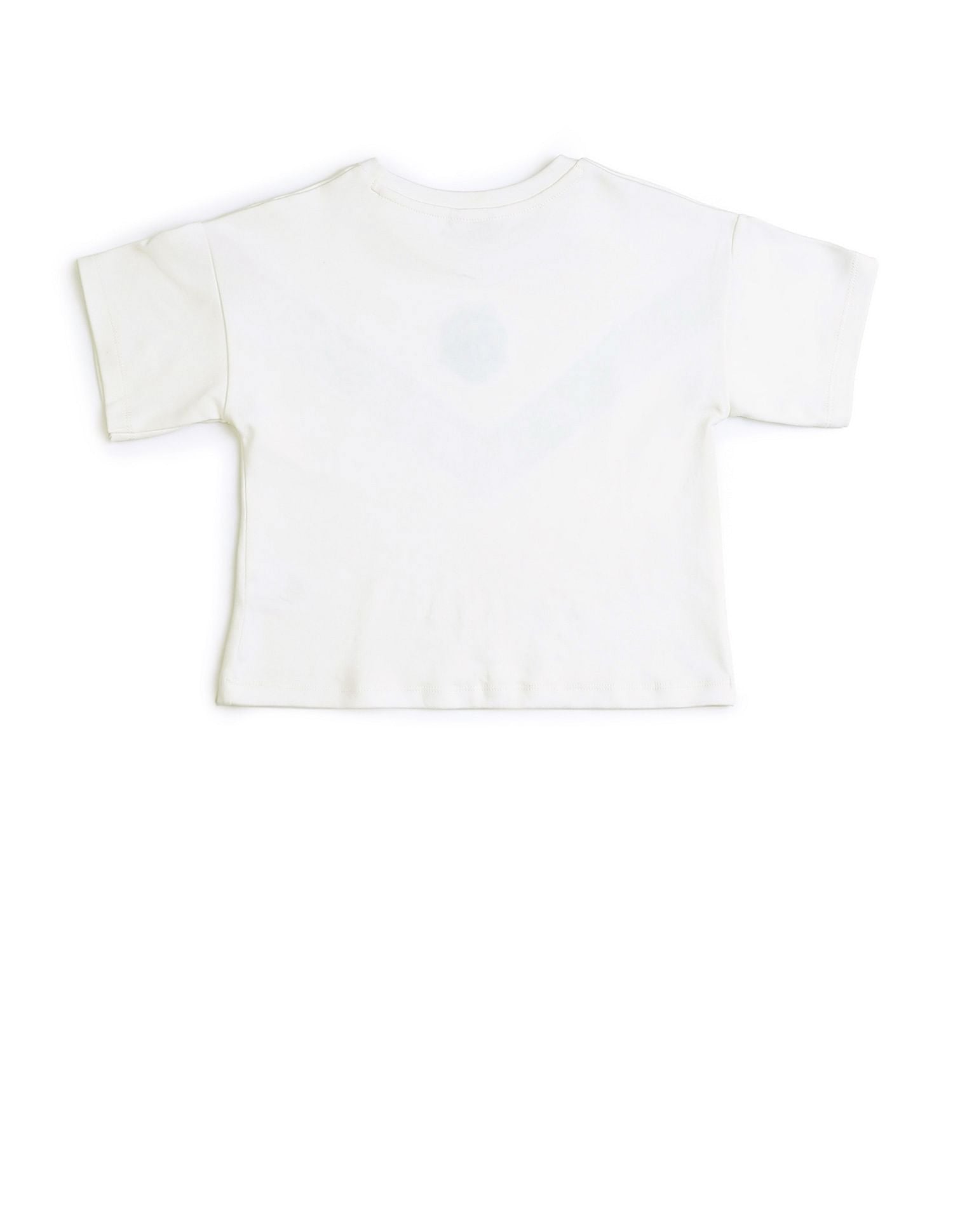 Girls Varsity Style Brand Embroidered T-Shirt Off White - U.S. POLO ASSN. | Large