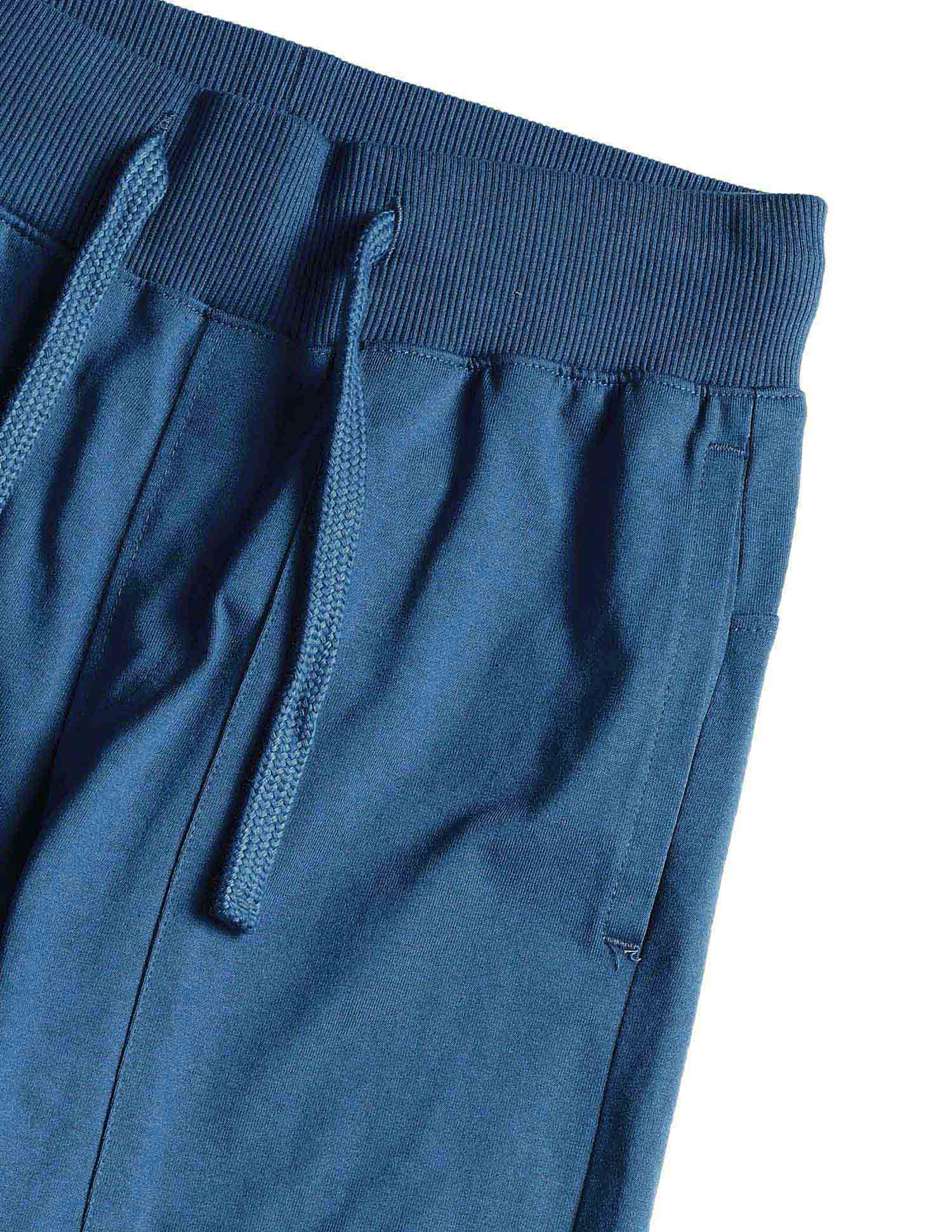 Boys Mid-Rise Solid Track Pants Navy - U.S. POLO ASSN. | Large