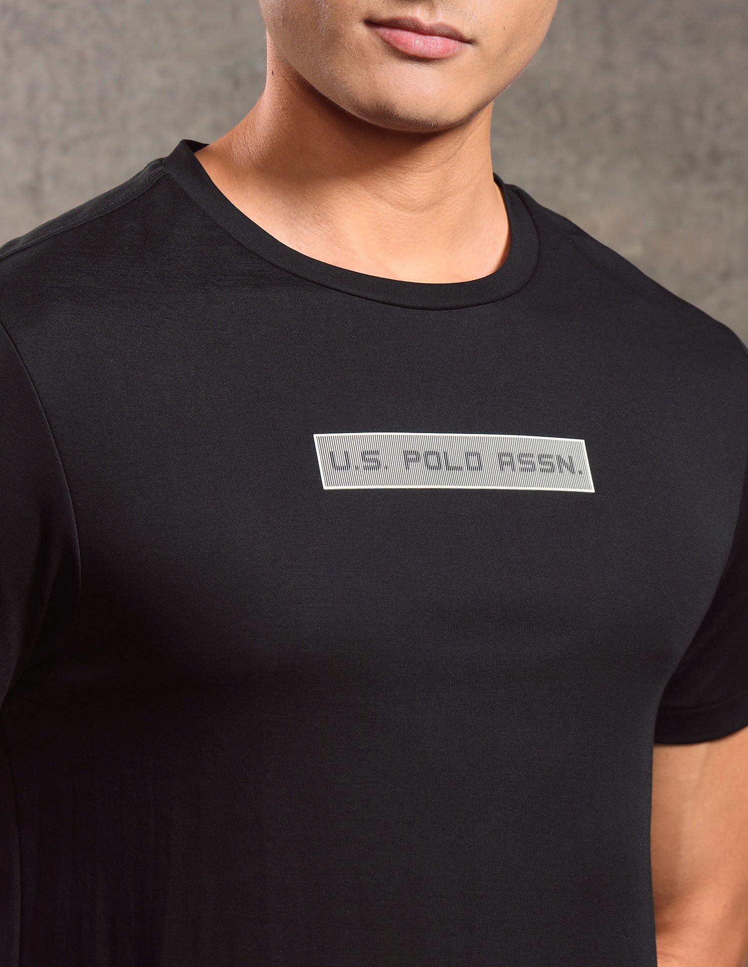 Solid Regular Fit T-shirt Black - U.S. POLO ASSN. | Large