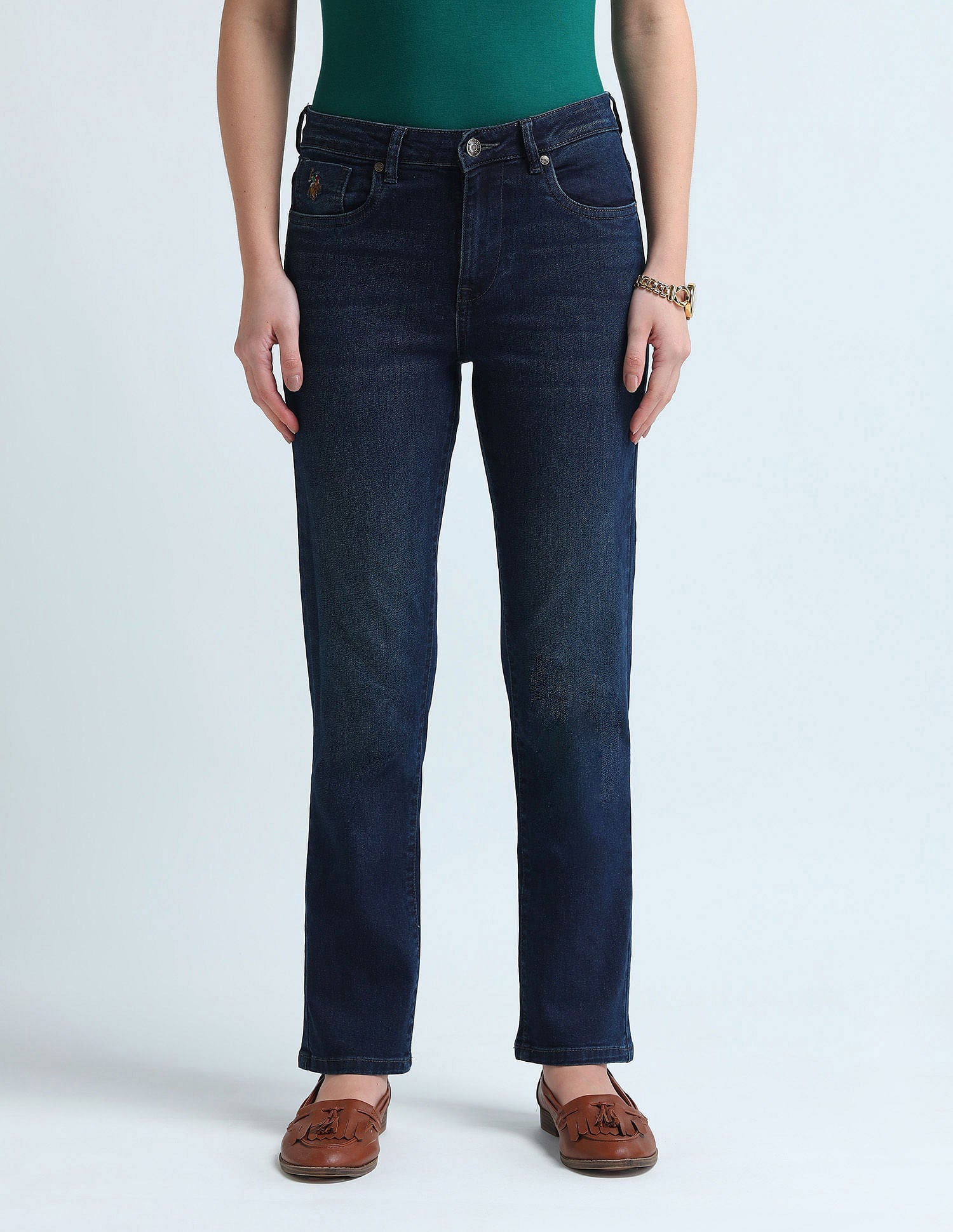 Slim Fit Blue Jeans Blue - U.S. POLO ASSN. | Large