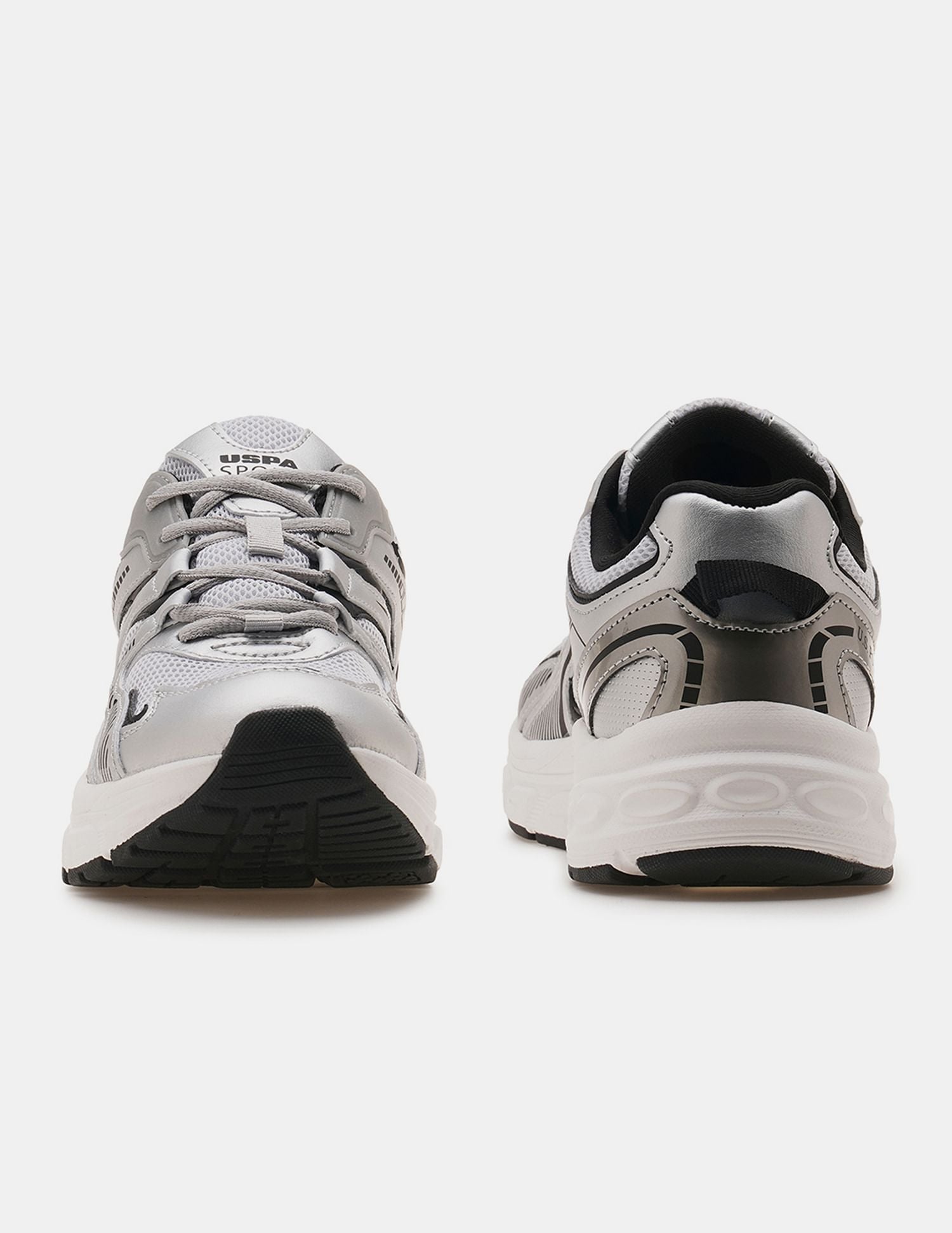 Women So-Young Colour Blocked Sneakers Silver - U.S. POLO ASSN. | Large