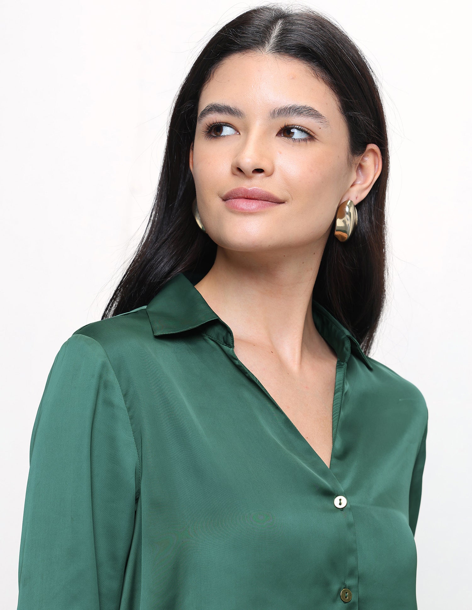 Solid Relaxed Fit Shirt Green - U.S. Polo Assn. India | Large
