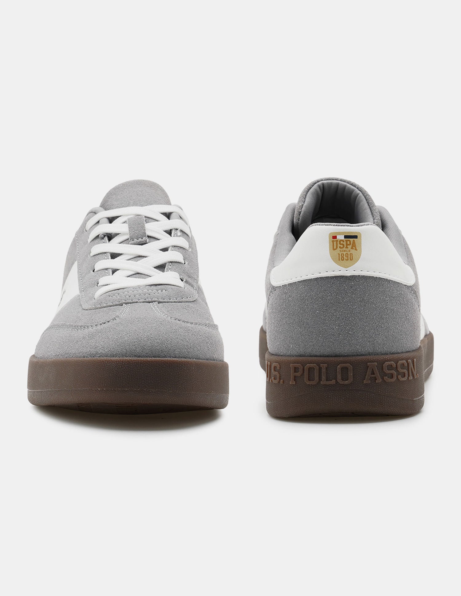 Men Colour Blocked Suede Skylar 2.0 Sneakers Grey - U.S. POLO ASSN. | Large