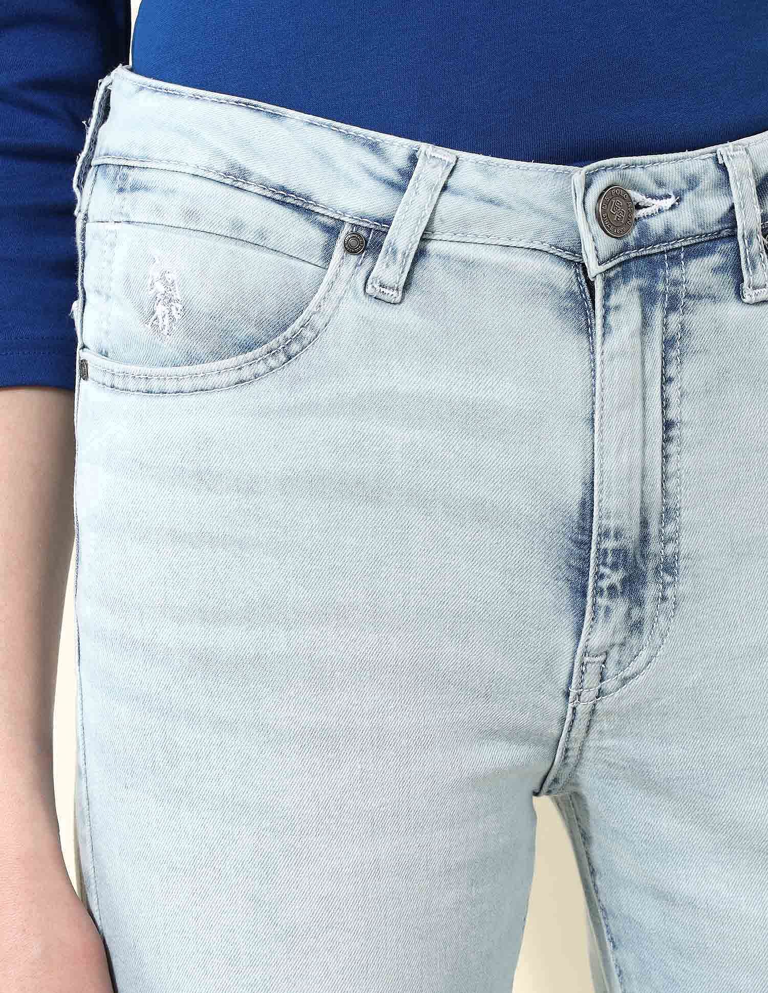 High Rise Bootcut Jeans Blue - U.S. Polo Assn. India | Large