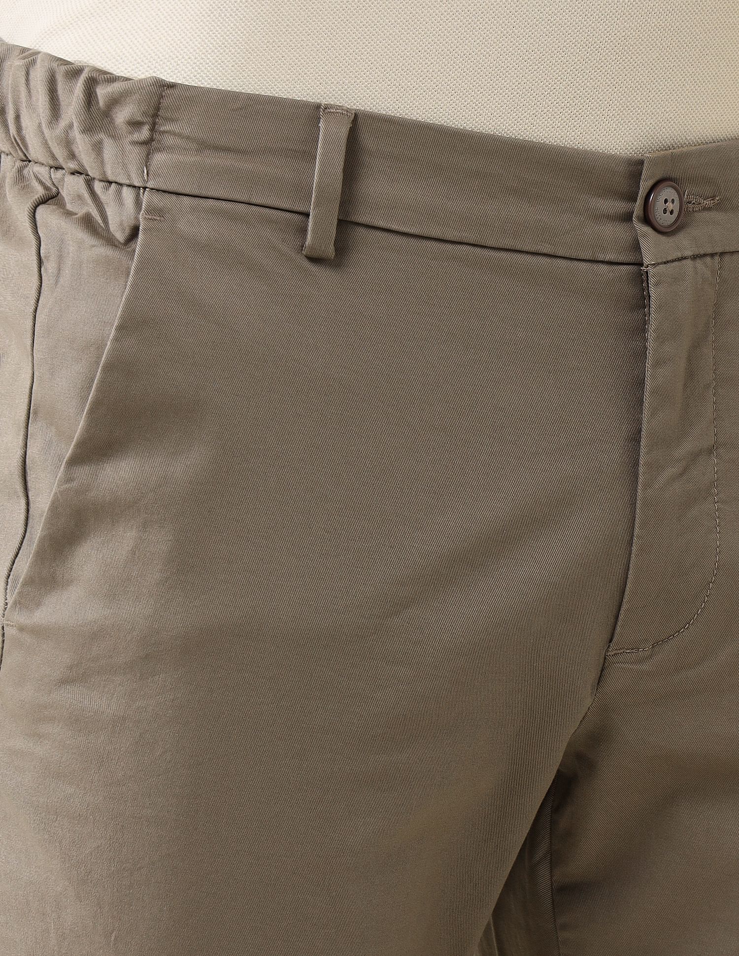 Elasticized Waist Super Slim Fit Trousers Dark Brown - U.S. POLO ASSN. | Large