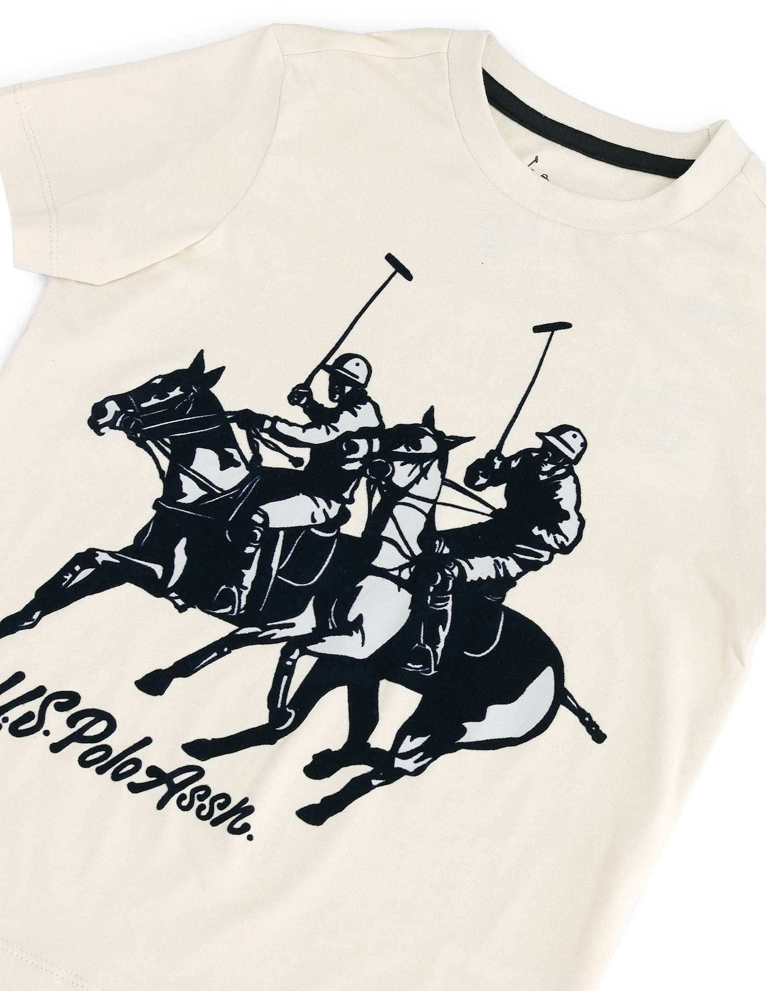 Boys Brand Print Regular Fit T-shirt Nude - U.S. POLO ASSN. | Large