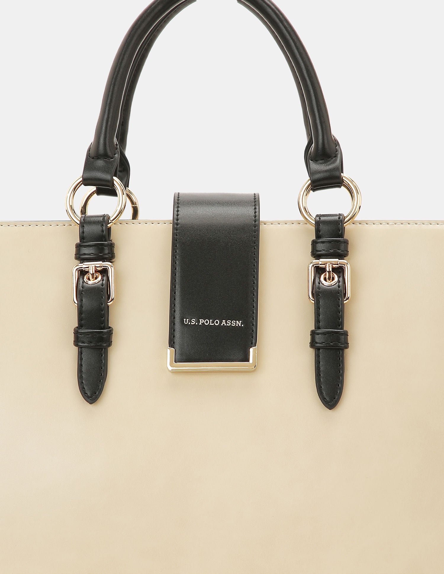 Women Bianca Tote Bag with Versatile Laptop Pocket Beige - U.S. POLO ASSN. | Large