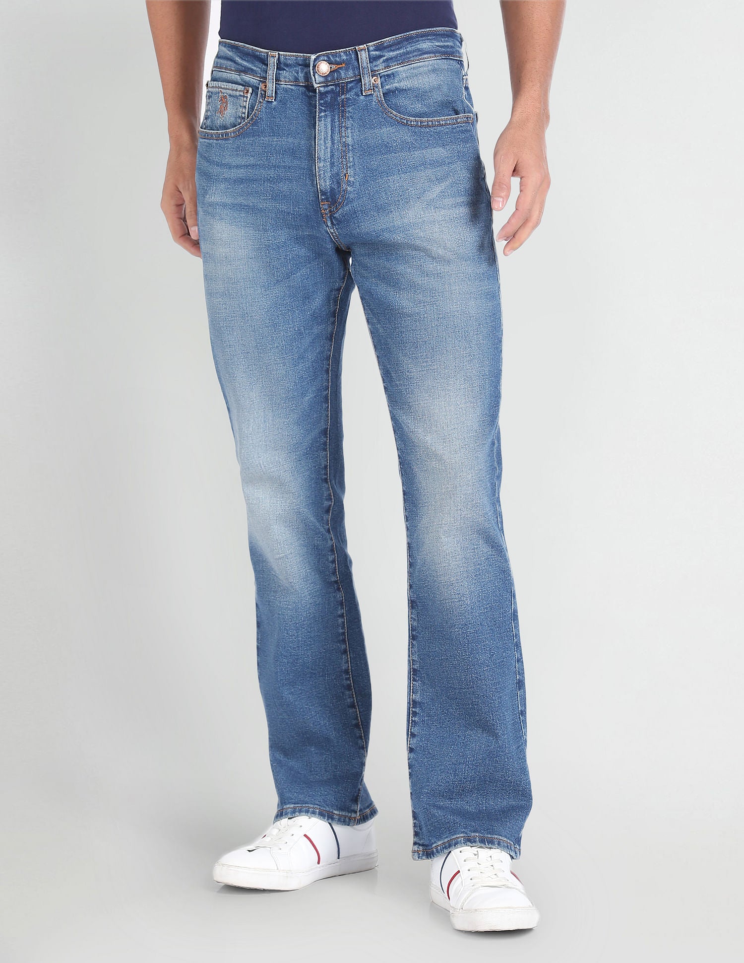 Connor Bootcut Fit Blue Jeans Blue - U.S. POLO ASSN. | Large