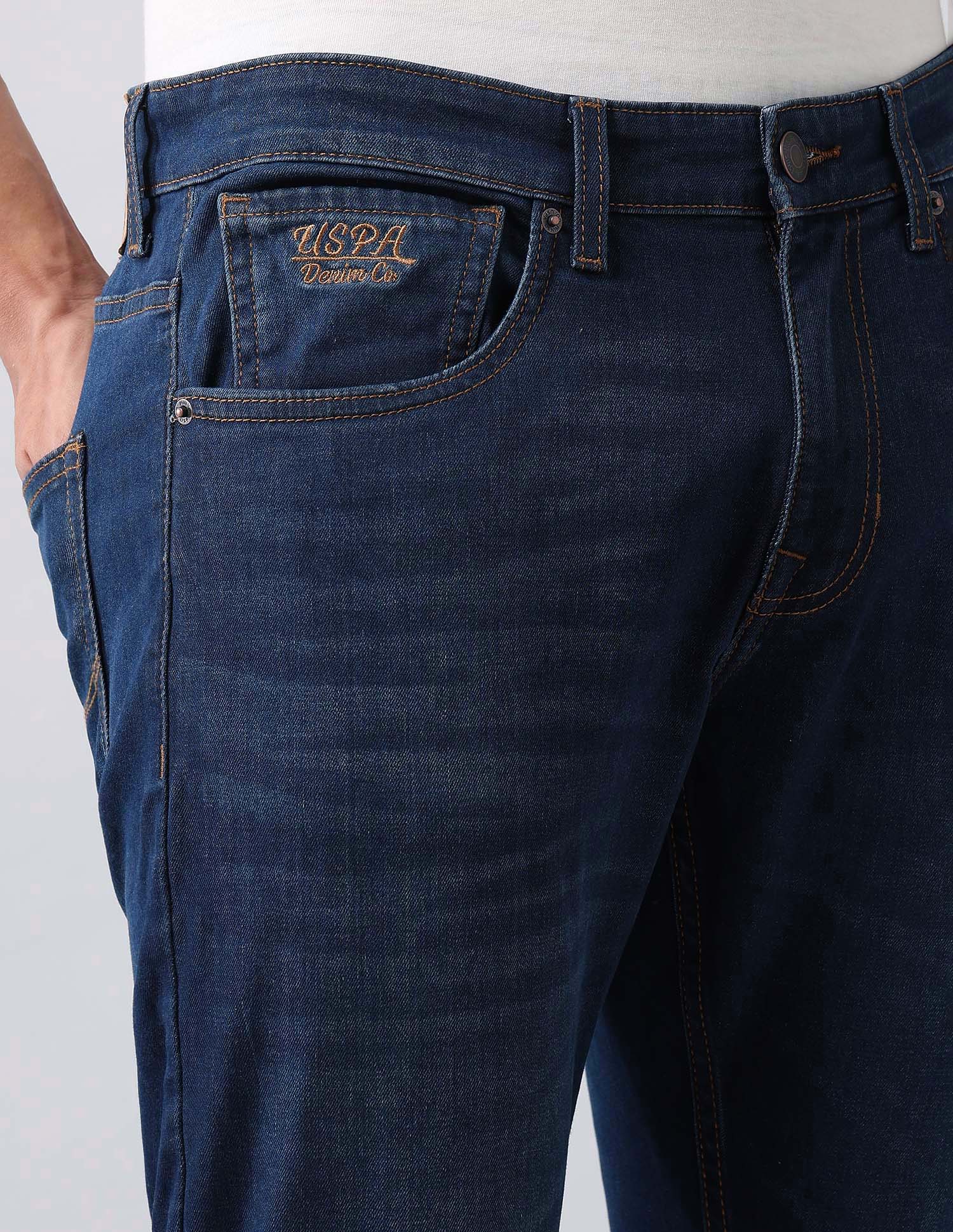 Henry Tapered Fit Blue Jeans Dark Blue - U.S. Polo Assn. India | Large