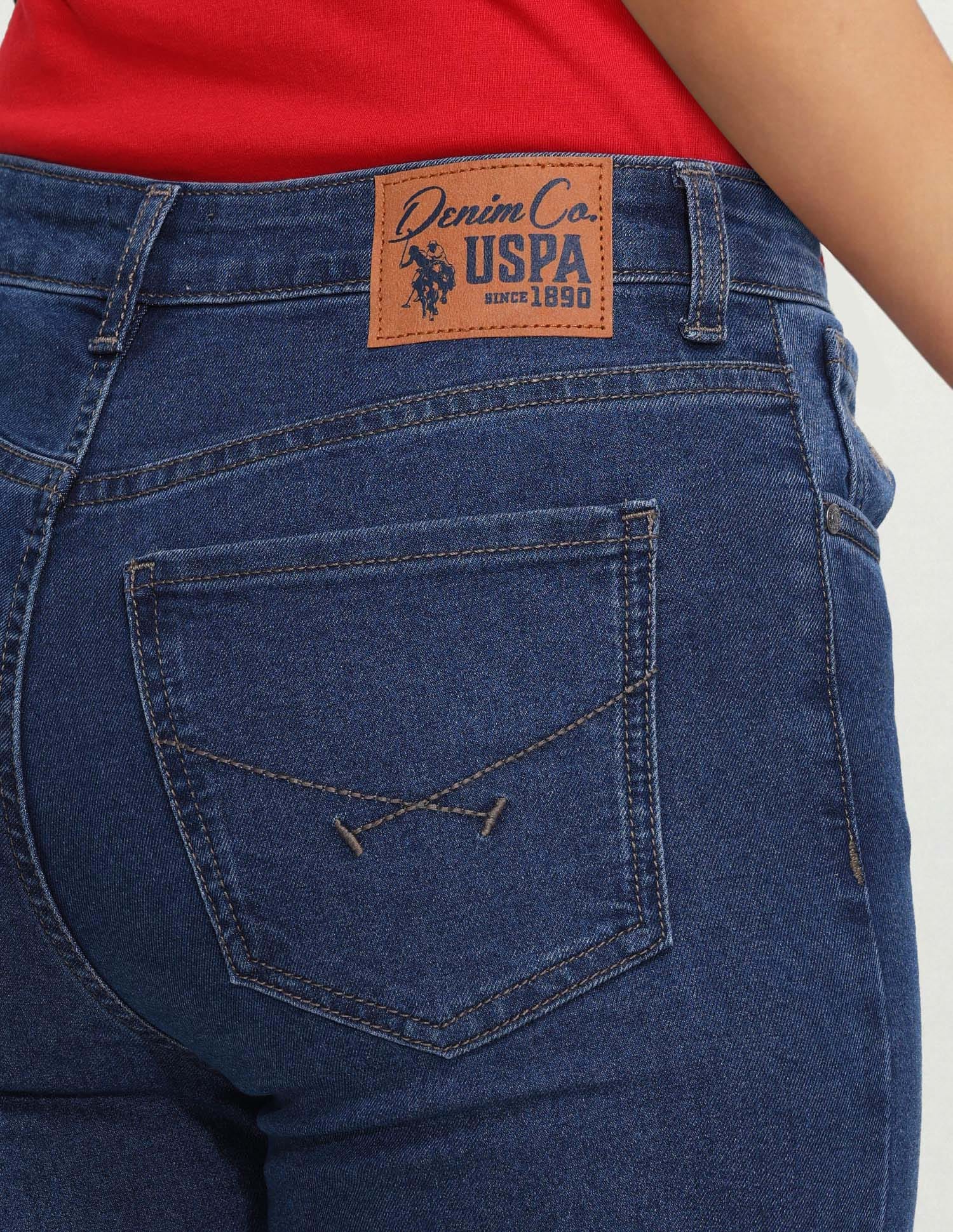 High Rise Skinny Bootcut Jeans Blue - U.S. Polo Assn. India | Large