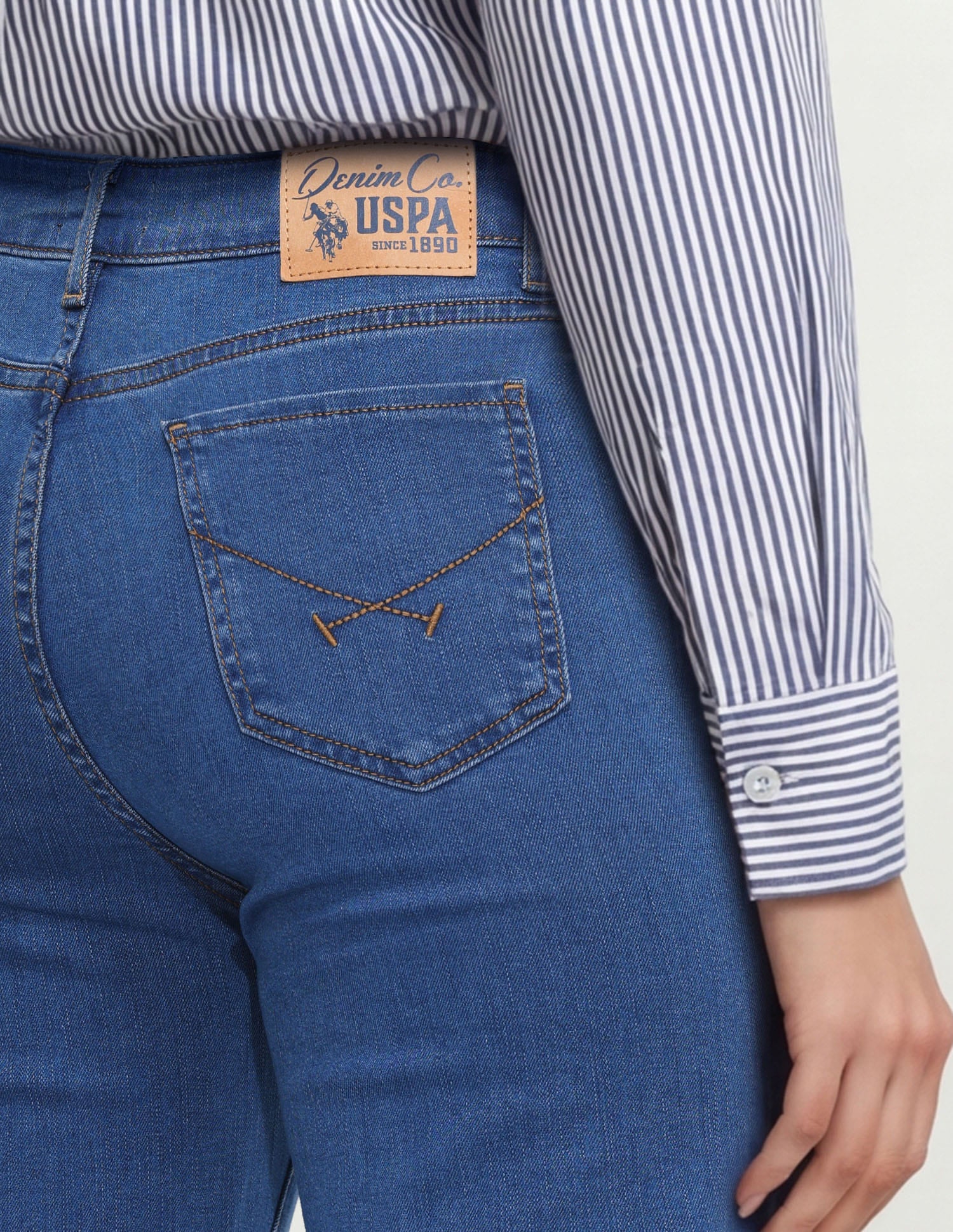 High Rise Bootcut Jeans Blue - U.S. Polo Assn. India | Large