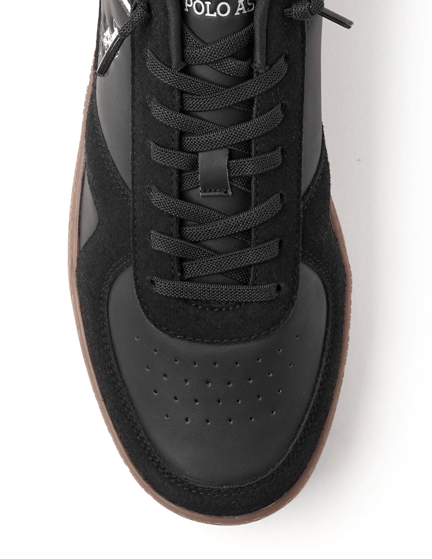Men Jorge Solid Sneakers Black - U.S. Polo Assn. India | Large