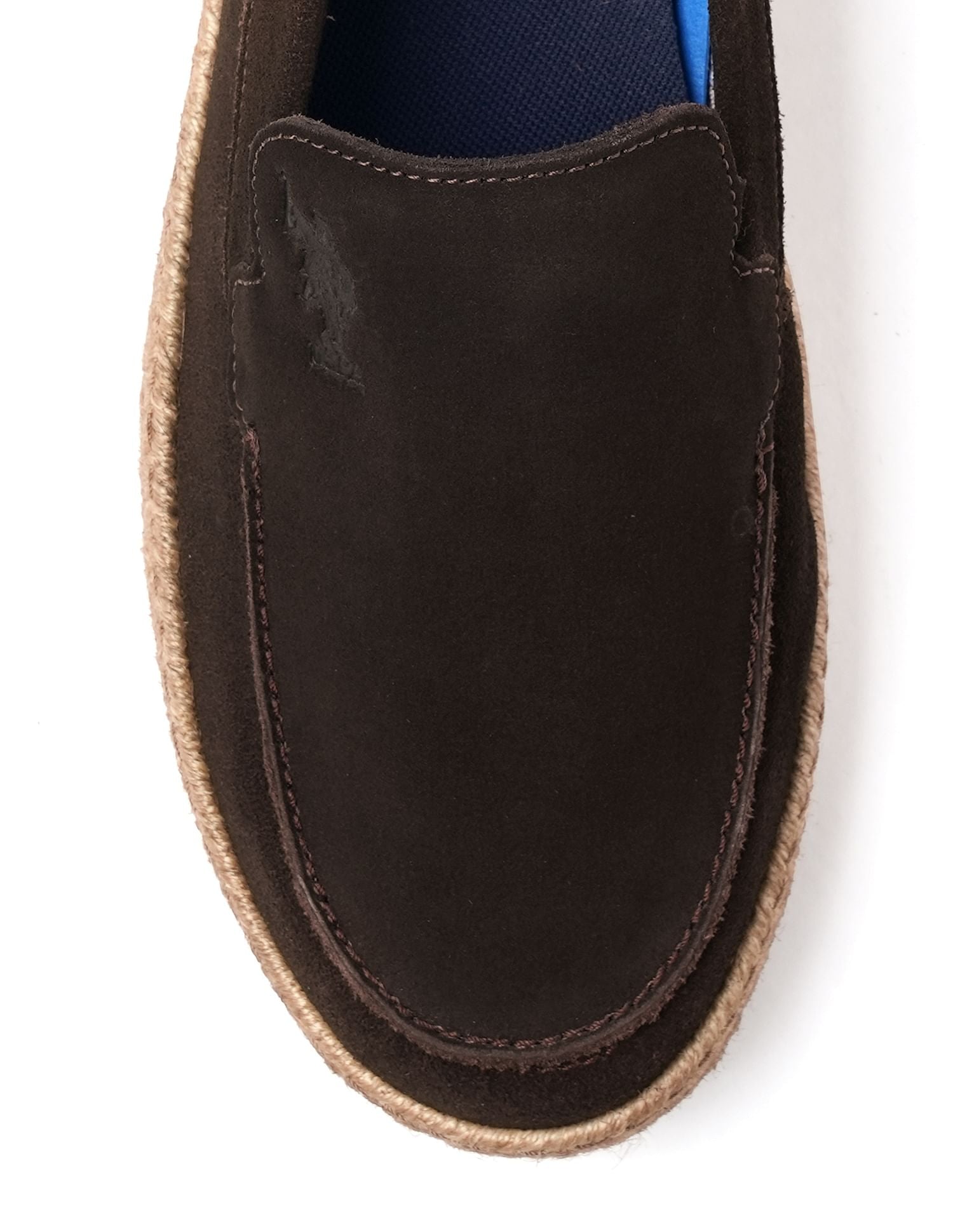 Mens Oudi Suede Slip-On Shoes Dk. Brown - U.S. POLO ASSN. | Large