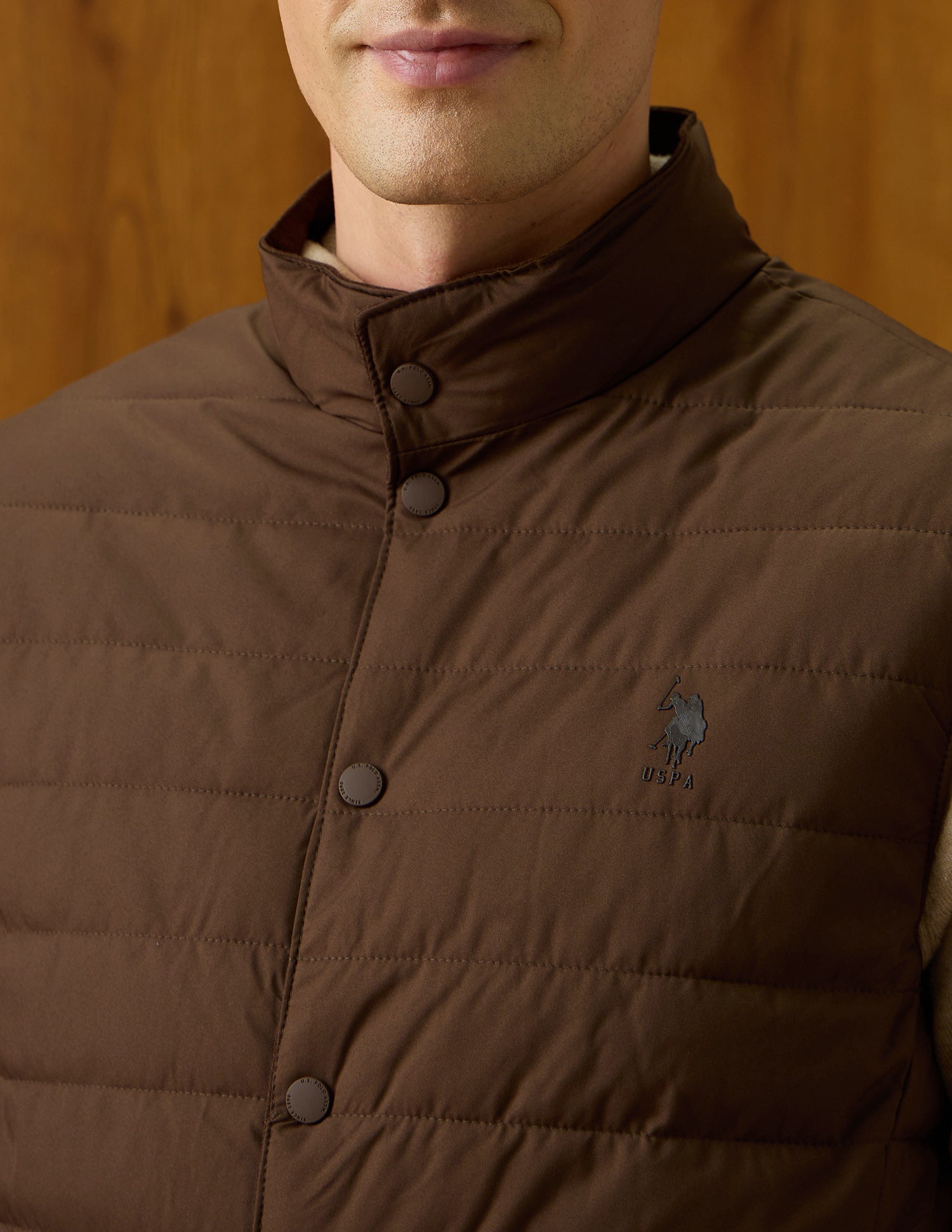 Reversible Equestrian Aisle Theater Jacket Dark Brown - U.S. Polo Assn. India | Large