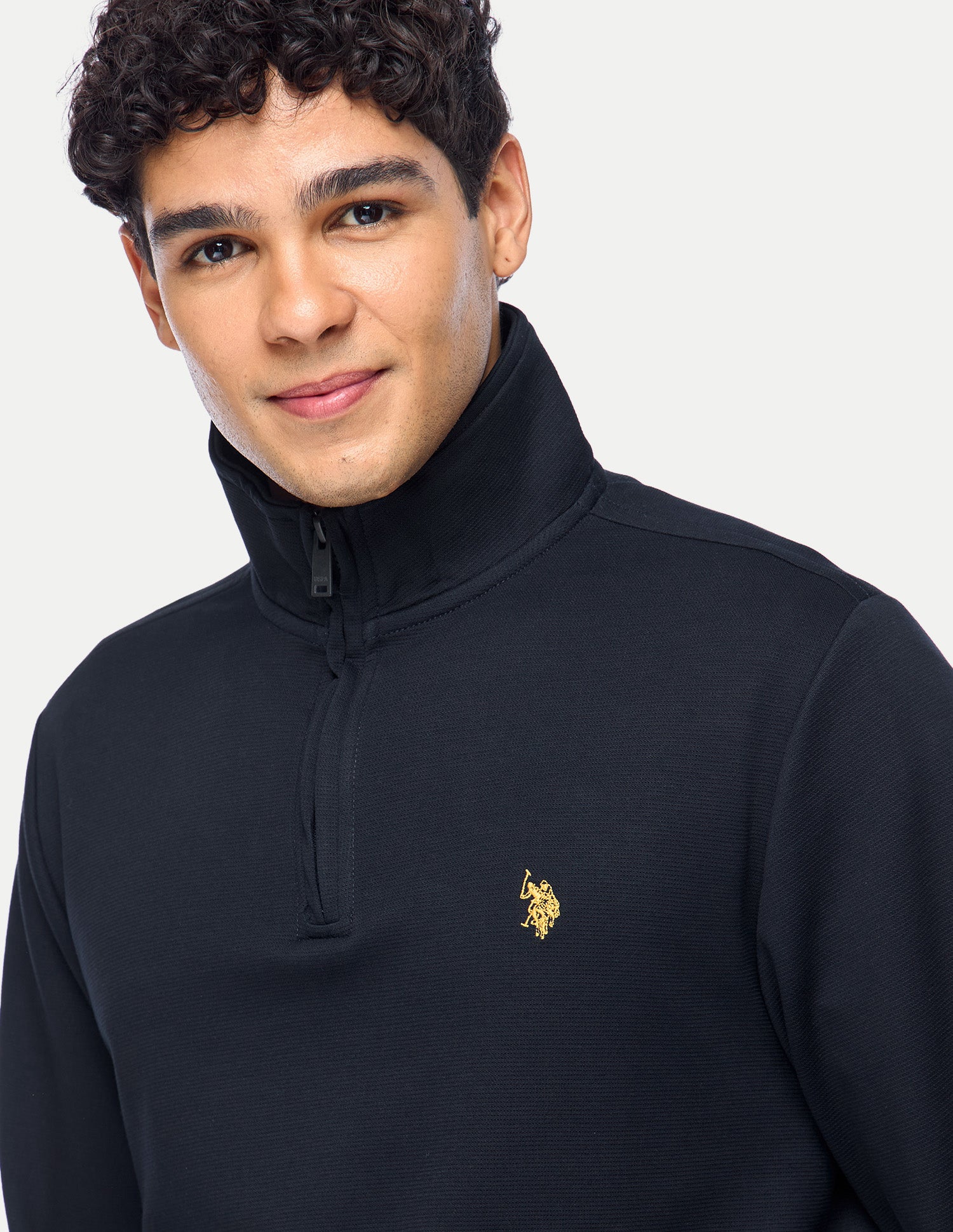 Brand Embroidered Slim Fit Sweatshirt Navy - U.S. Polo Assn. India | Large