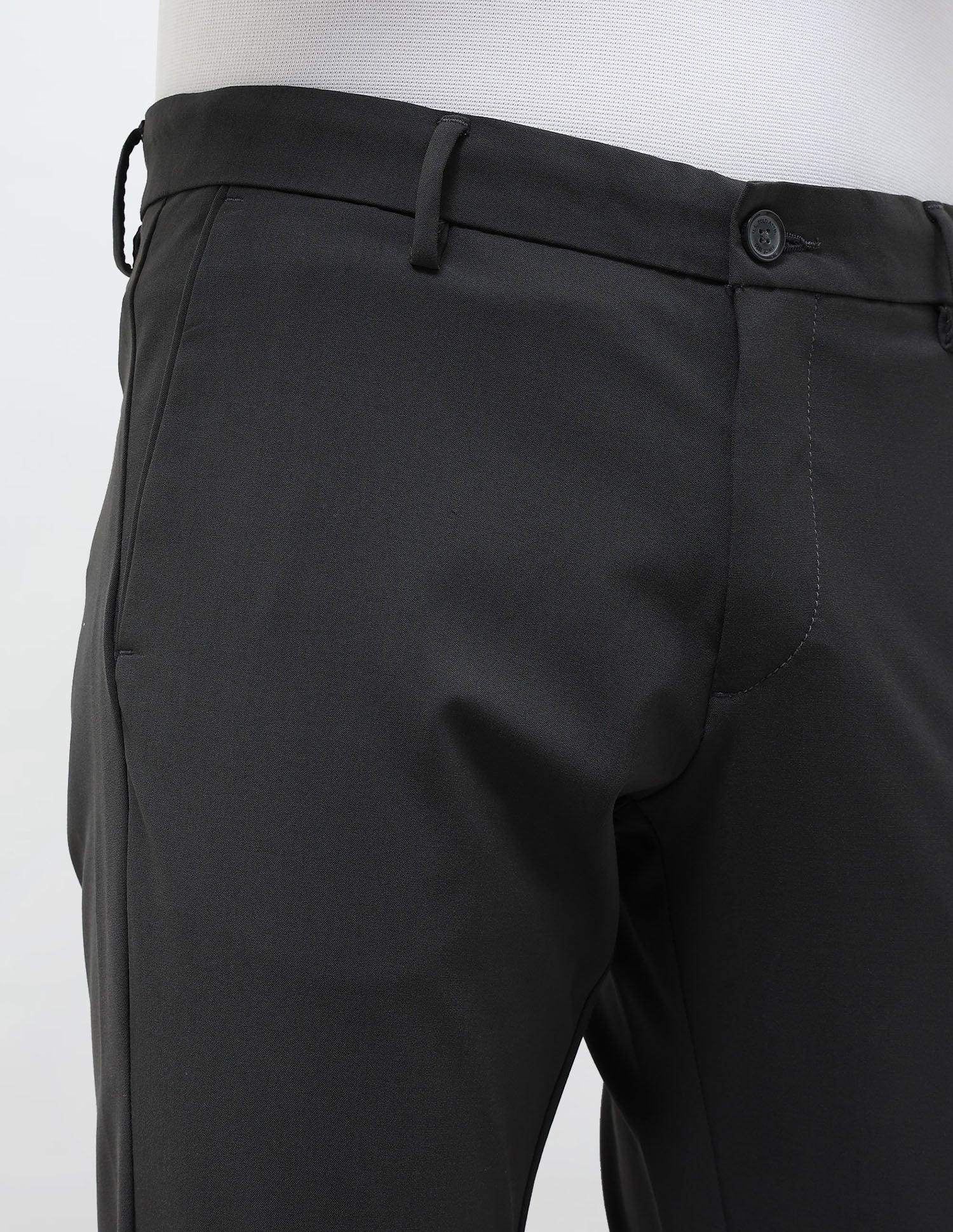 Twill Slim Fit Trousers Charcoal - U.S. POLO ASSN. | Large