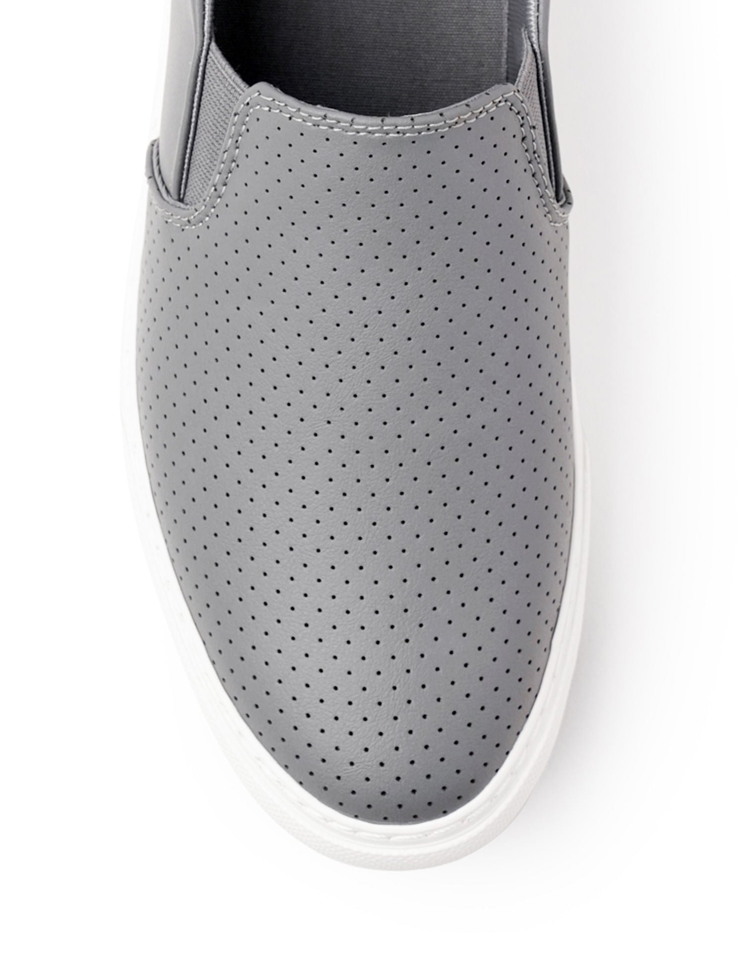 Men Perforated Campbell 2.0 Slip On Shoes Grey - U.S. Polo Assn. India | Large