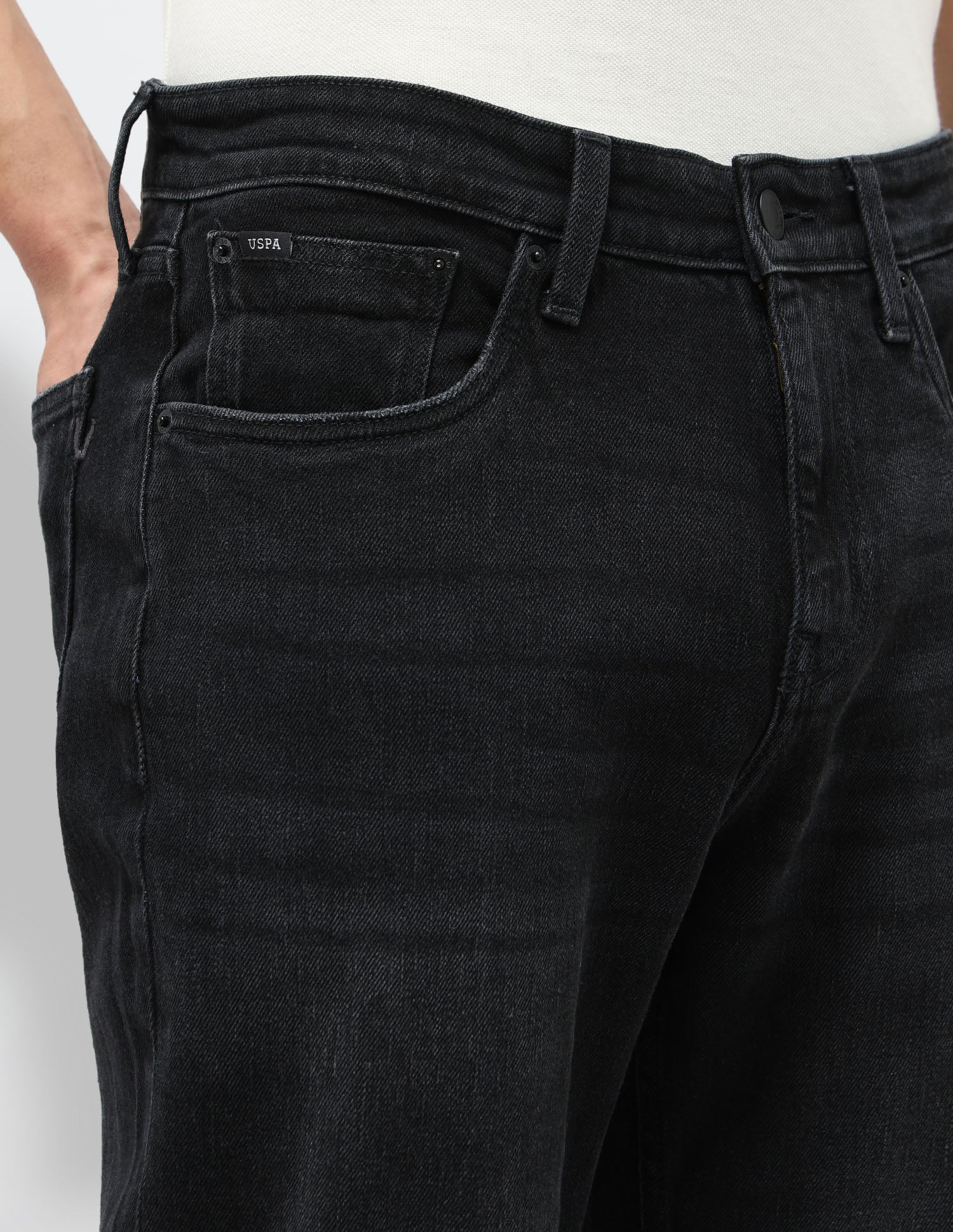 Shawn Relaxed Fit Grey Jeans Dark Grey - U.S. POLO ASSN. | Large