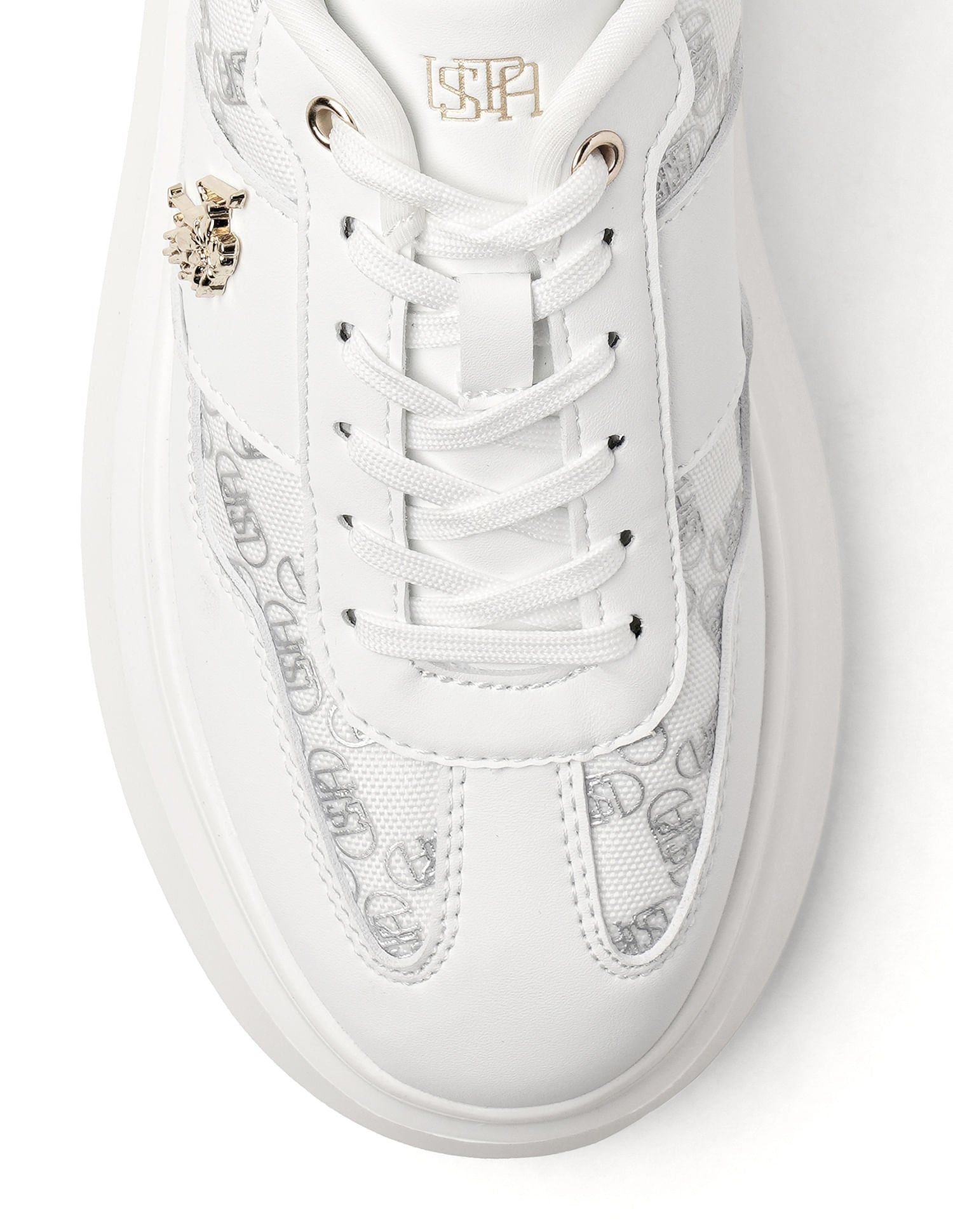 Women Marlene 2.0 Lace Up Sneakers White - U.S. Polo Assn. India | Large