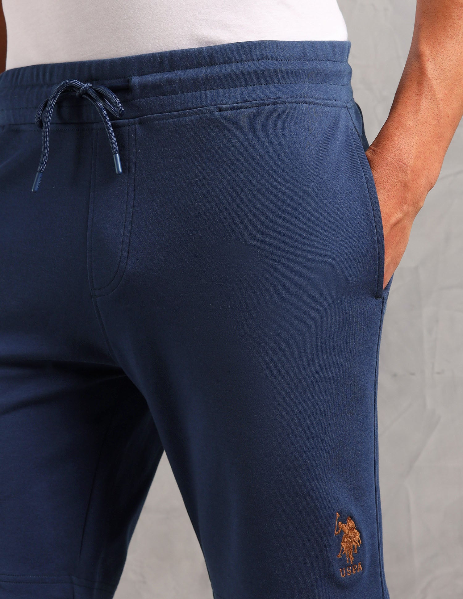 Breathable Cotton Solid OES08 Shorts - Pack Of 1 Pageant Blue - U.S. POLO ASSN. | Large