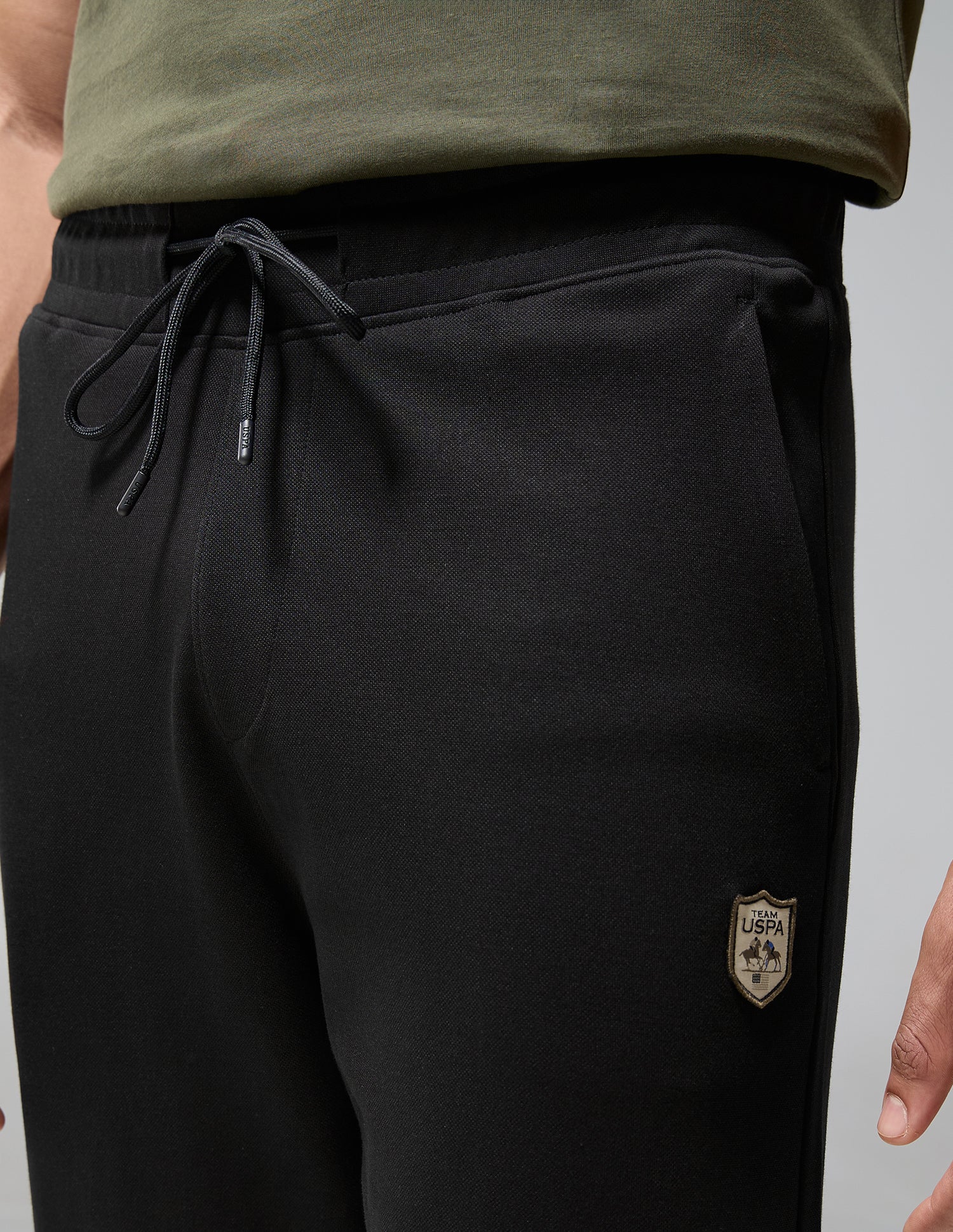 Comfort Fit Heavyweight Fleece OJ011 Joggers Black - U.S. Polo Assn. India | Large