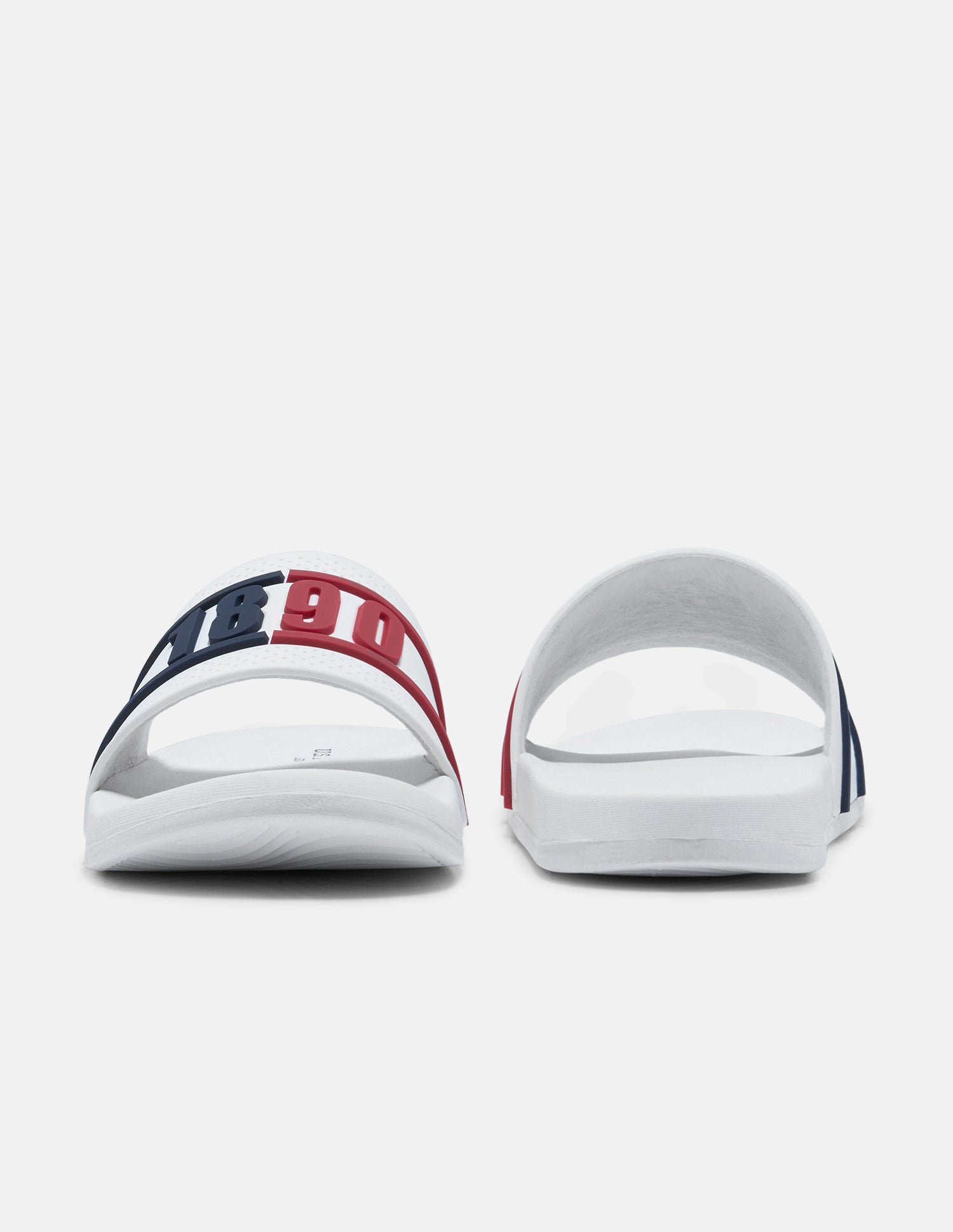 Numeric Embossed Alfie Sliders White - U.S. Polo Assn. India | Large