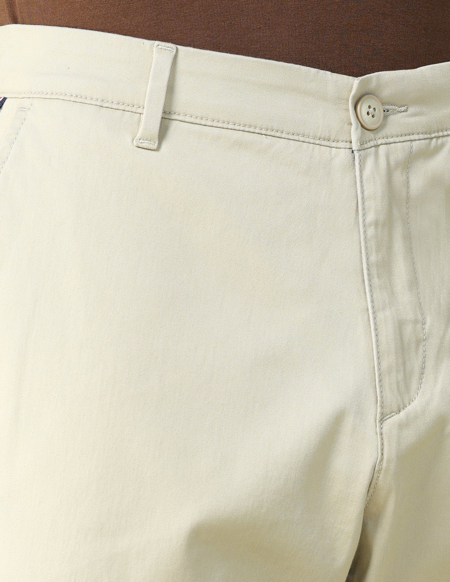 Solid Slim Fit Shorts Beige - U.S. POLO ASSN. | Large