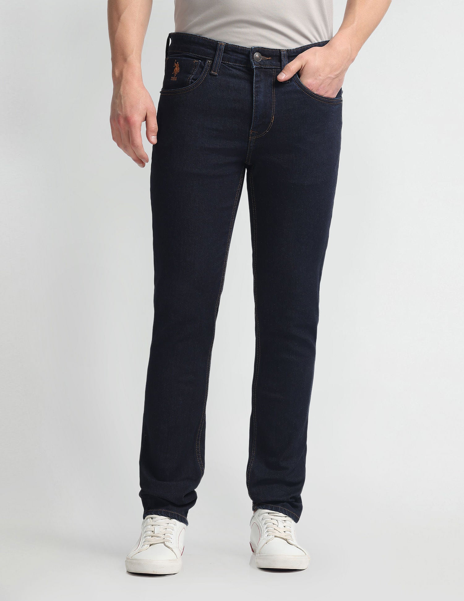Regallo Skinny Fit Blue Jeans Blue - U.S. POLO ASSN. | Large