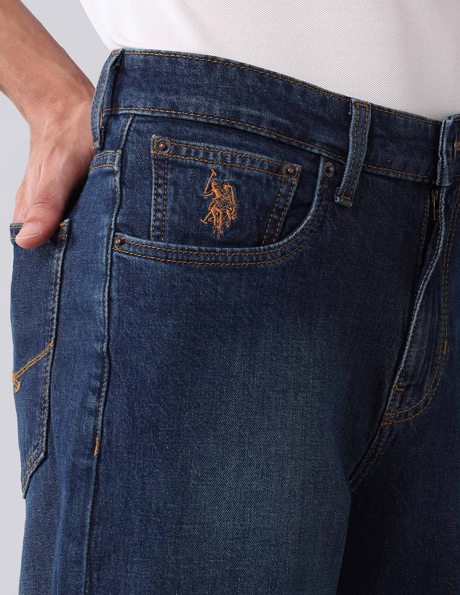 Shawn Relaxed Fit Vintage Jeans Dark Wash - U.S. Polo Assn. India | Large