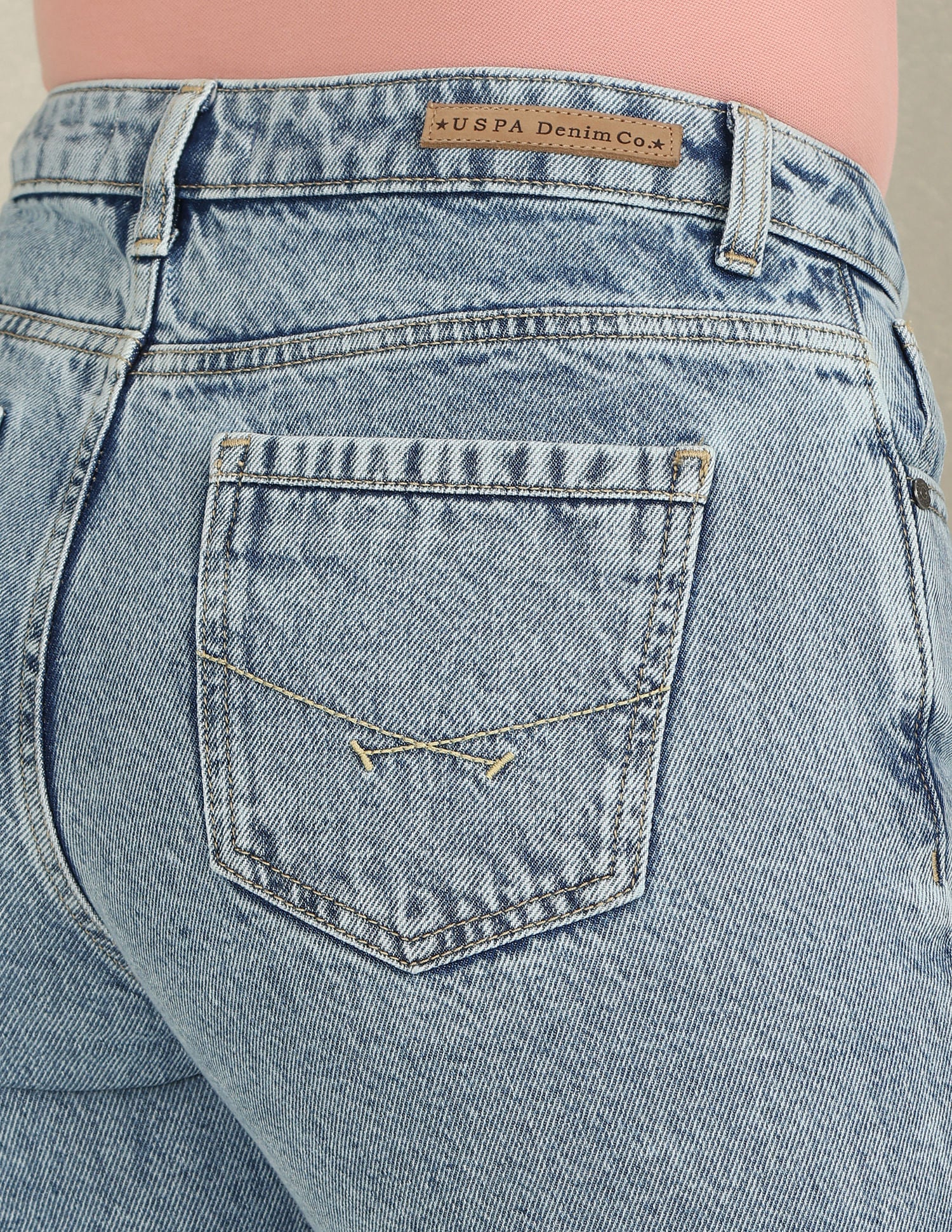 Bootcut Mid Rise Jeans Blue - U.S. Polo Assn. India | Large