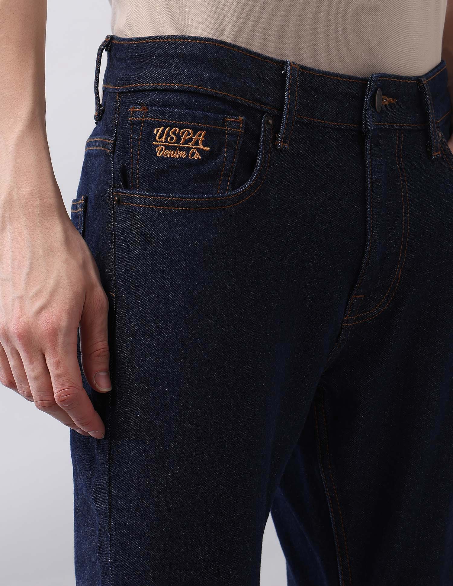 Henry Tapered Fit Blue Jeans Blue - U.S. Polo Assn. India | Large