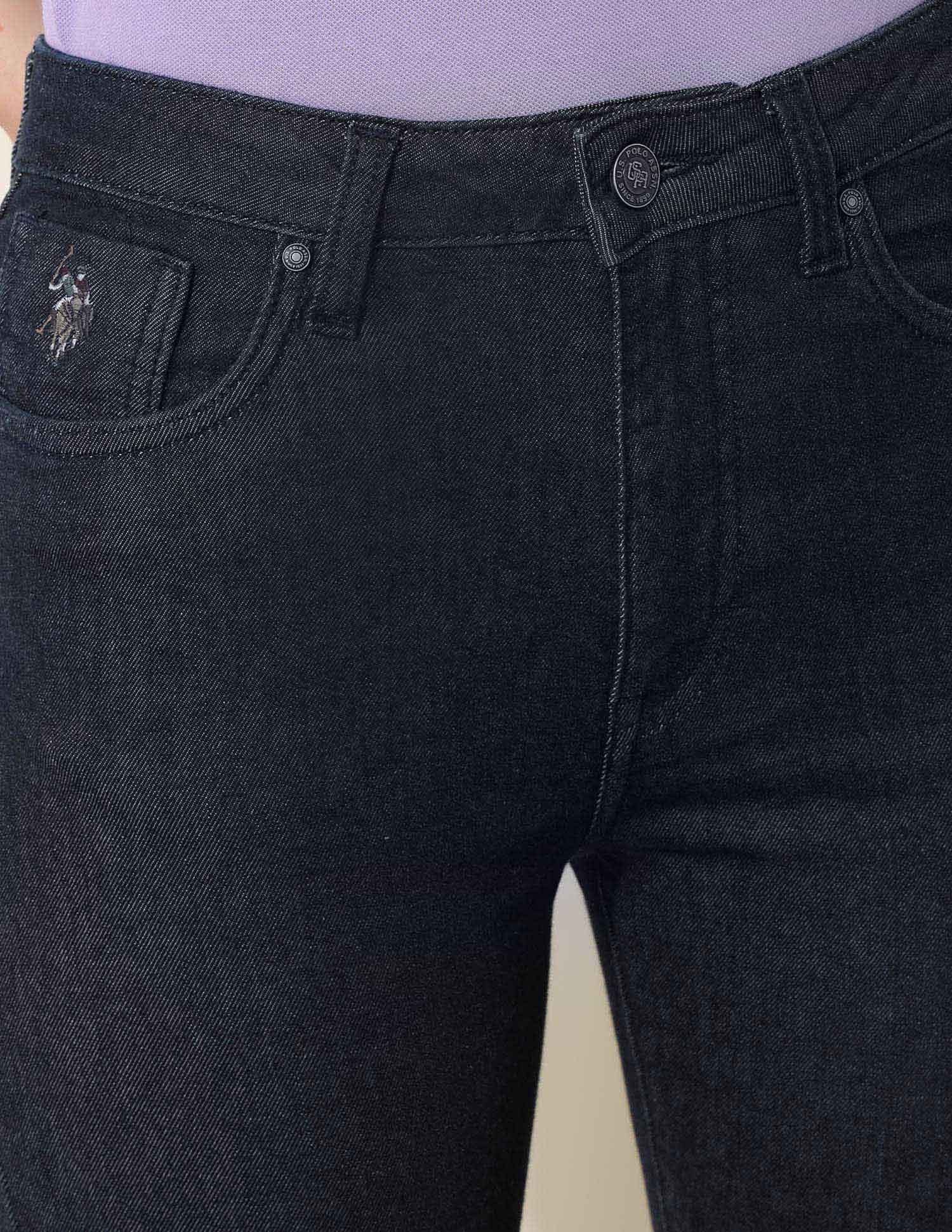 High Rise Comfort Stretch Bootcut Jeans Dark Indigo - U.S. Polo Assn. India | Large