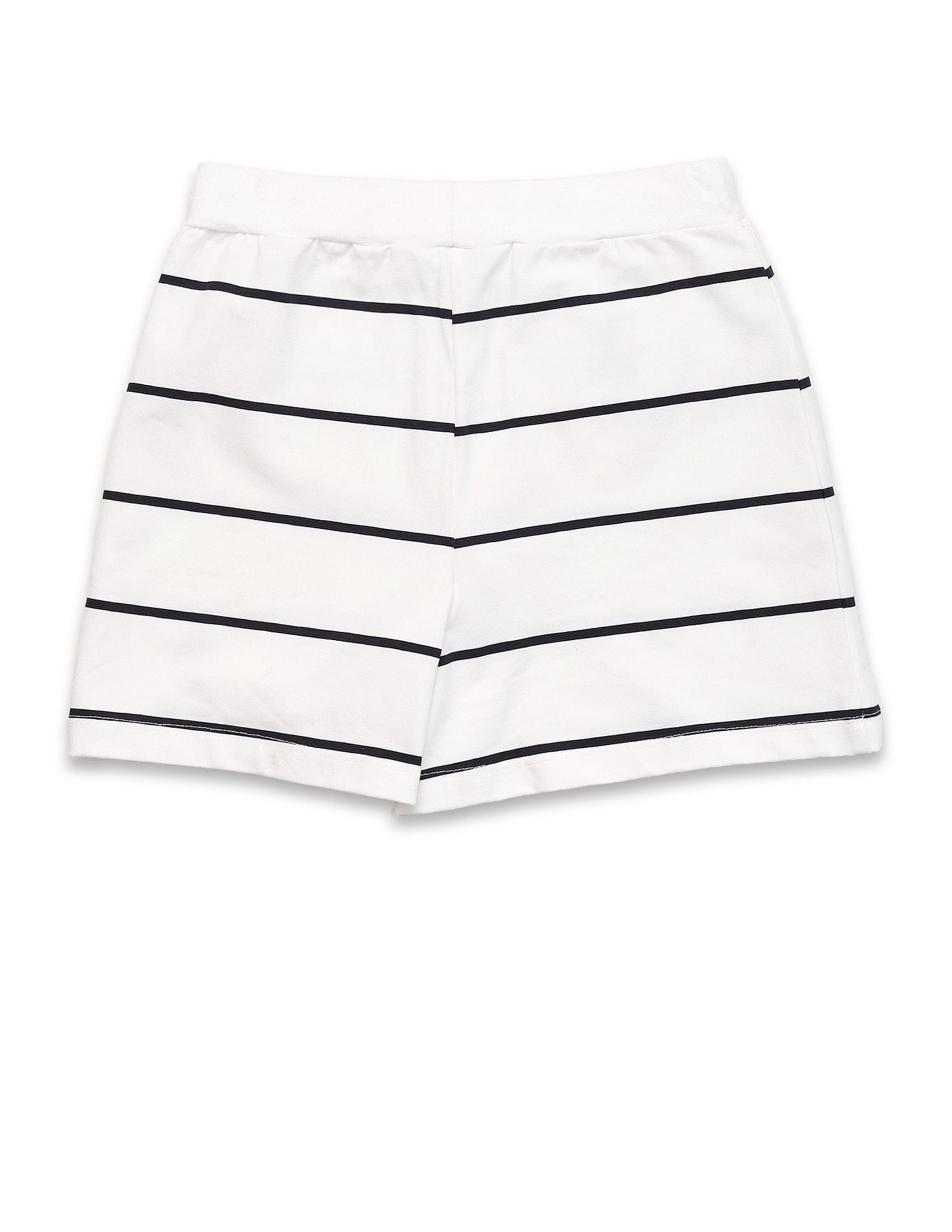 Girls Striped Cruise Nautical Shorts White - U.S. POLO ASSN. | Large