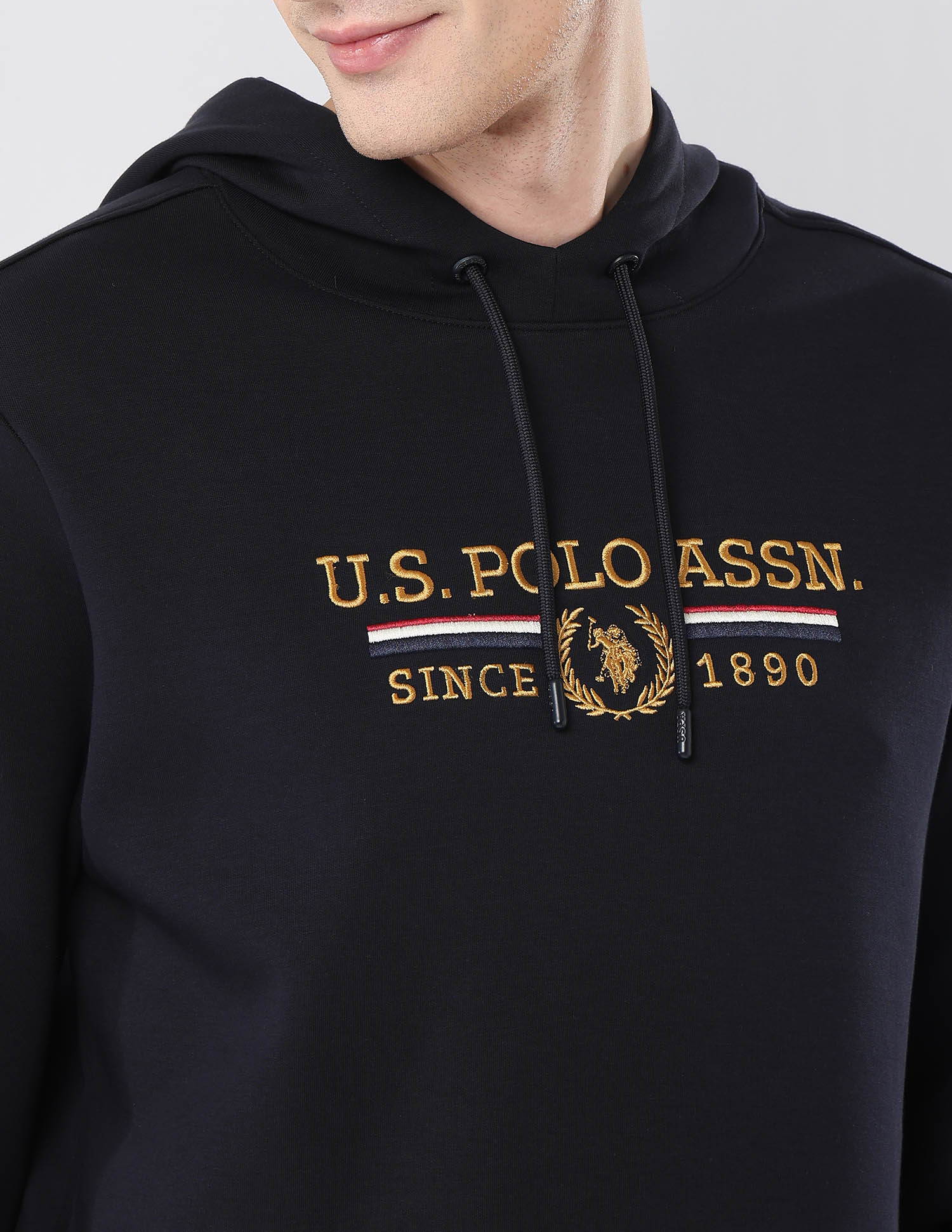 Brand Embroidered Hooded Sweatshirt Navy - U.S. POLO ASSN. | Large