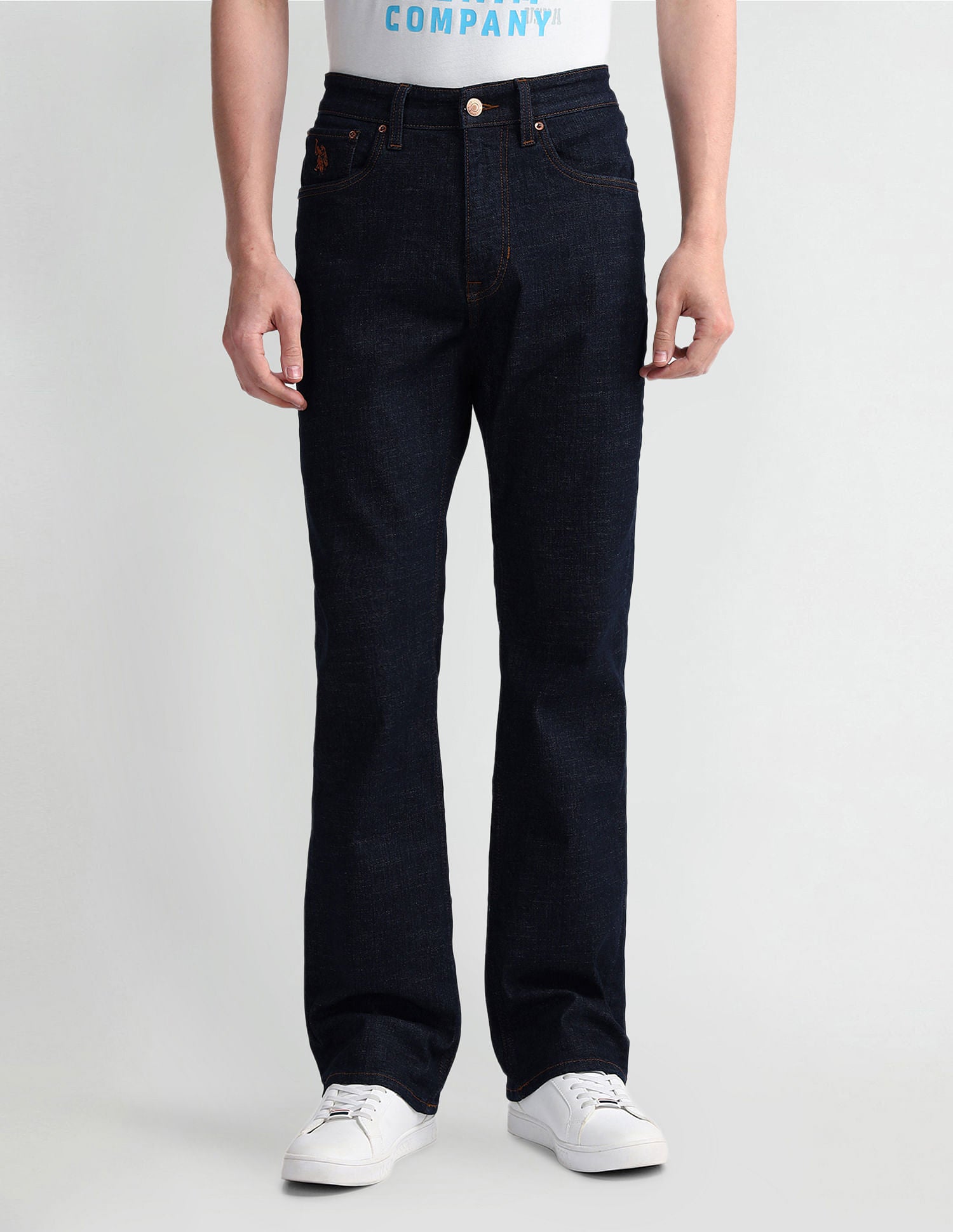 Connor Bootcut Fit Blue Jeans Blue - U.S. POLO ASSN. | Large