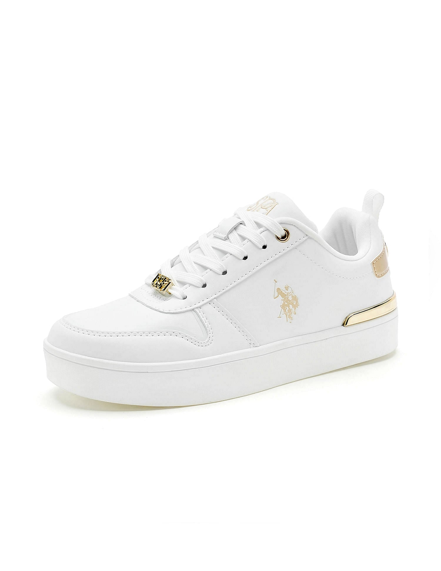 Lace Ups Logo Arya 2.0 Sneakers White - U.S. Polo Assn. India | Large