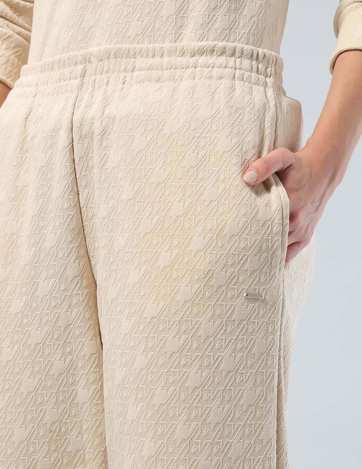 Textured Regular Fit Joggers White - U.S. POLO ASSN. | Large