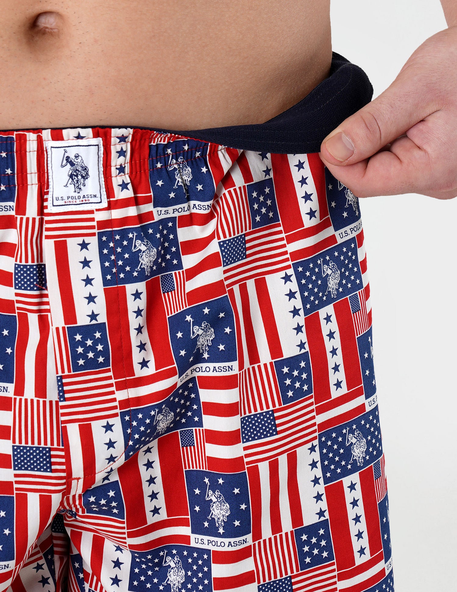 Graphic Print Cotton I657 Boxers - Pack Of 1 Red - U.S. POLO ASSN. | Large